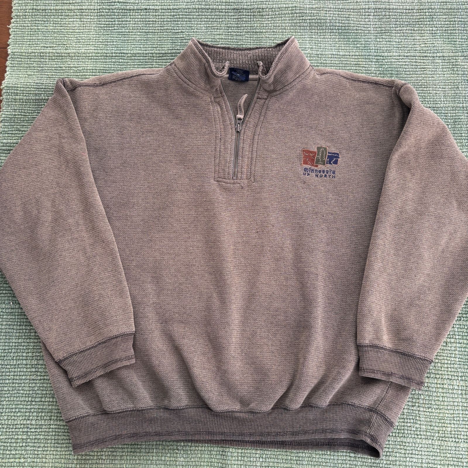 Vintage Vintage minnesota quarterzip thick cotton sweatshirt Size US XL / EU 56 / 4 - 1 Thumbnail