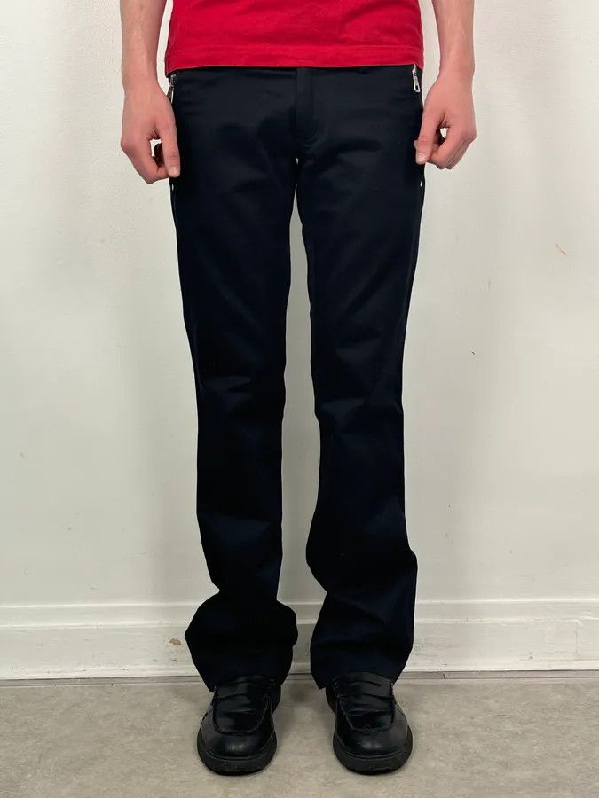 Dsquared2 AW2002 Dsquared2 Black Buttoned Zip Bootleg Pants Size US 32 / EU 48 - 2 Thumbnail