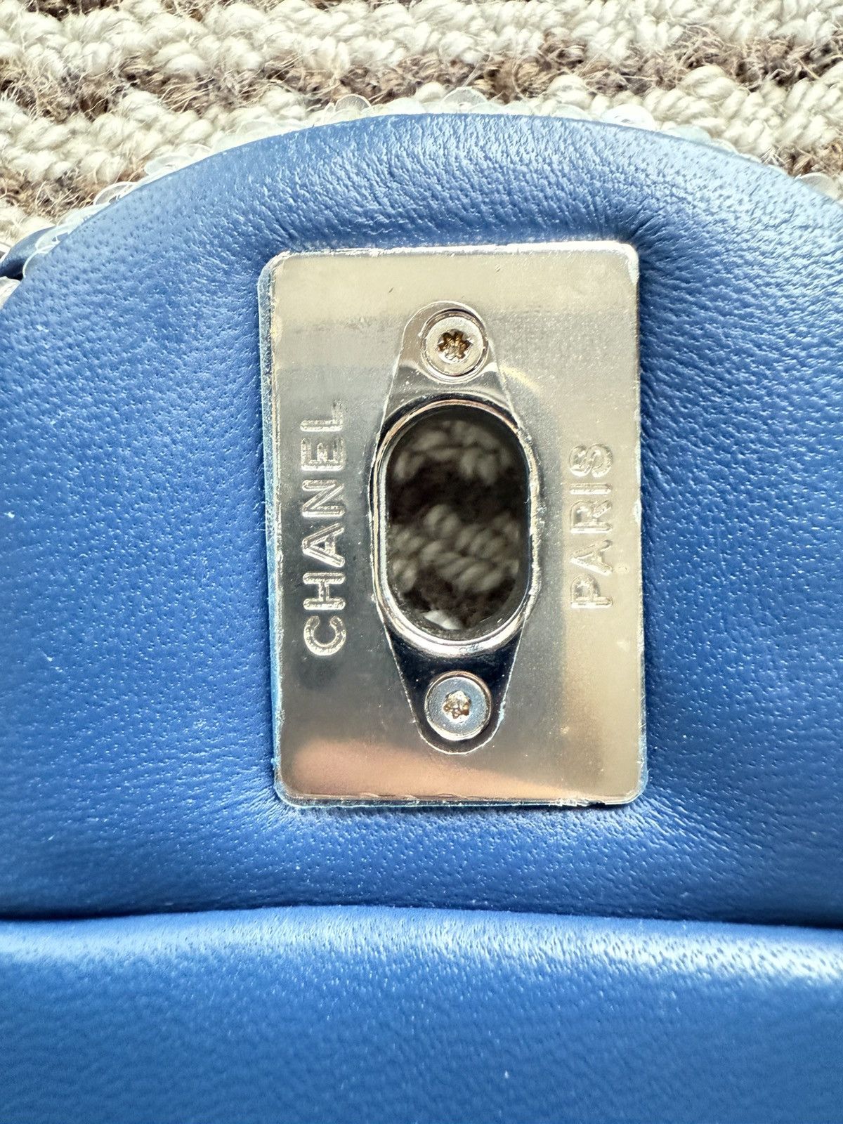 Chanel Chanel Blue sequins XL maxi Classic Flap bag Size ONE SIZE - 9 Thumbnail