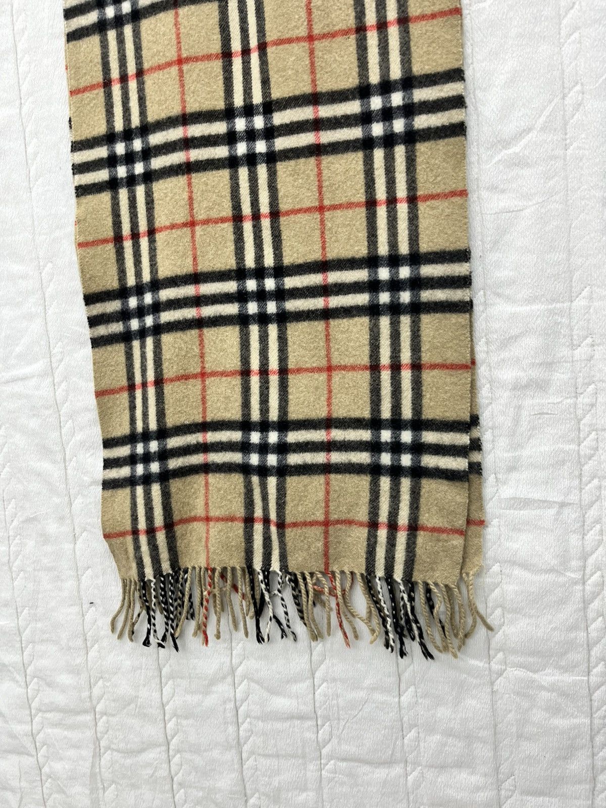 Burberry × Vintage STEALS🔥BURBERRY NOVA CHECK CASHMERE SCARF Size ONE SIZE - 4 Thumbnail