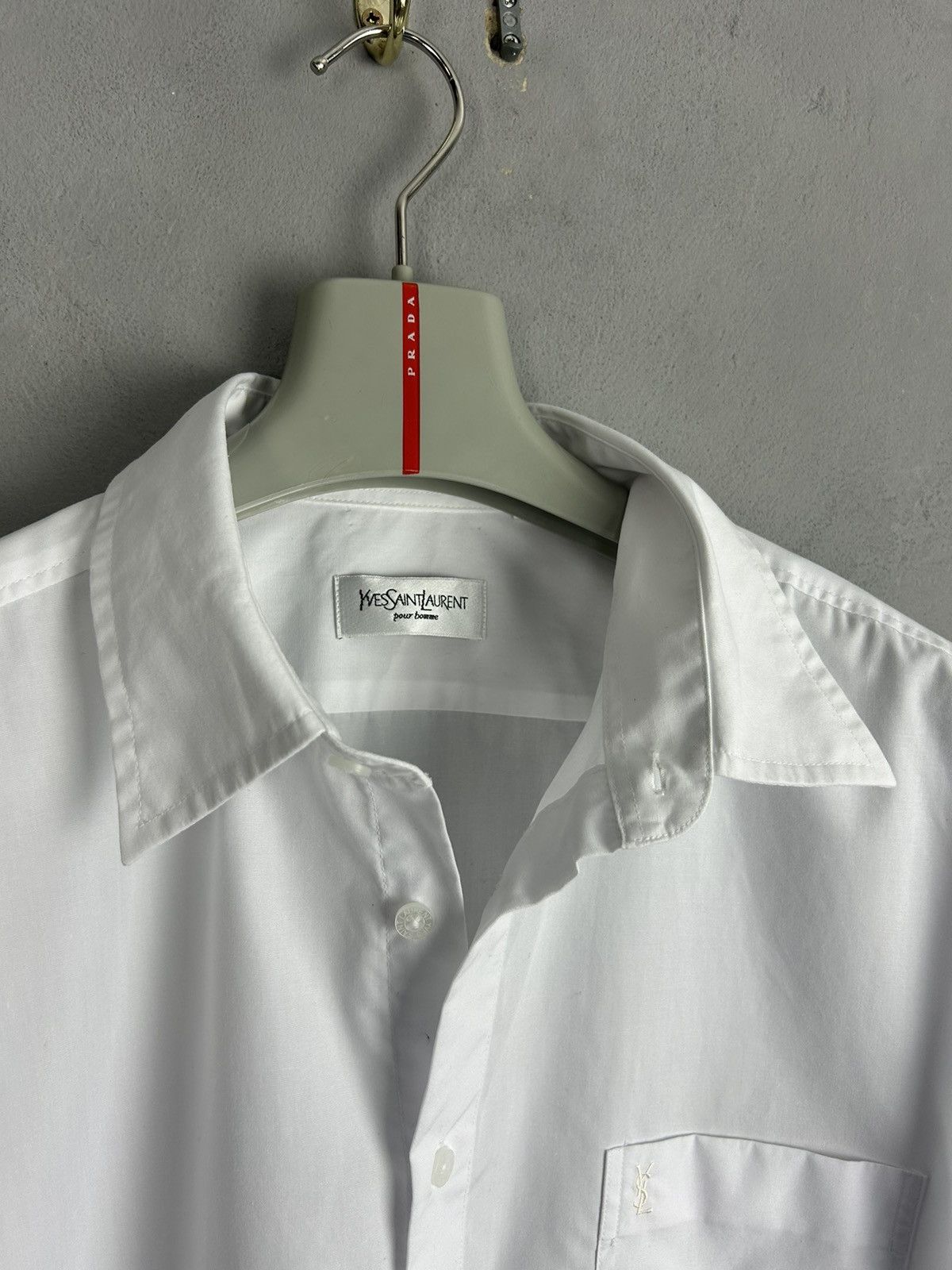 Yves Saint Laurent Yves Saint Laurent Short Sleeve Shirt White size-XL Size US XL / EU 56 / 4 - 4 Thumbnail