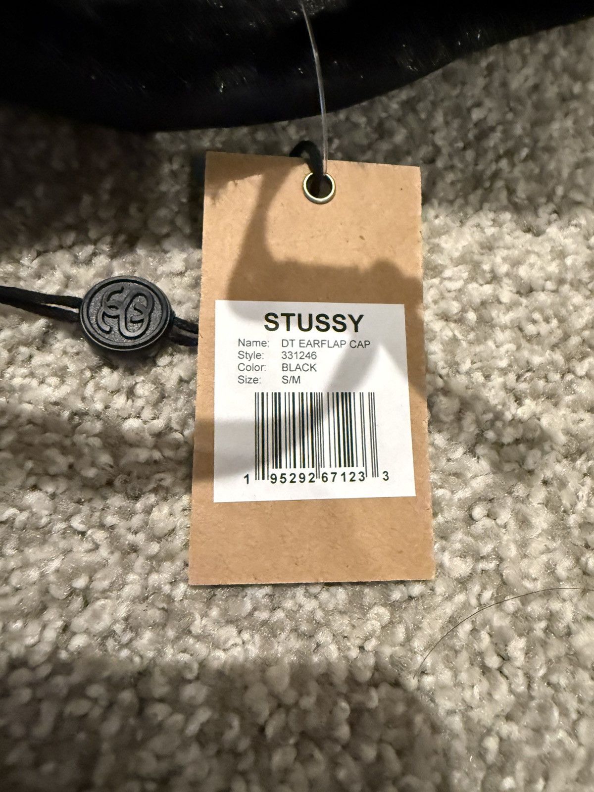DENIM TEARS × Stussy Stussy x Denim Tears Earflap Cap - Size S/M - Black Size ONE SIZE - 12 Thumbnail