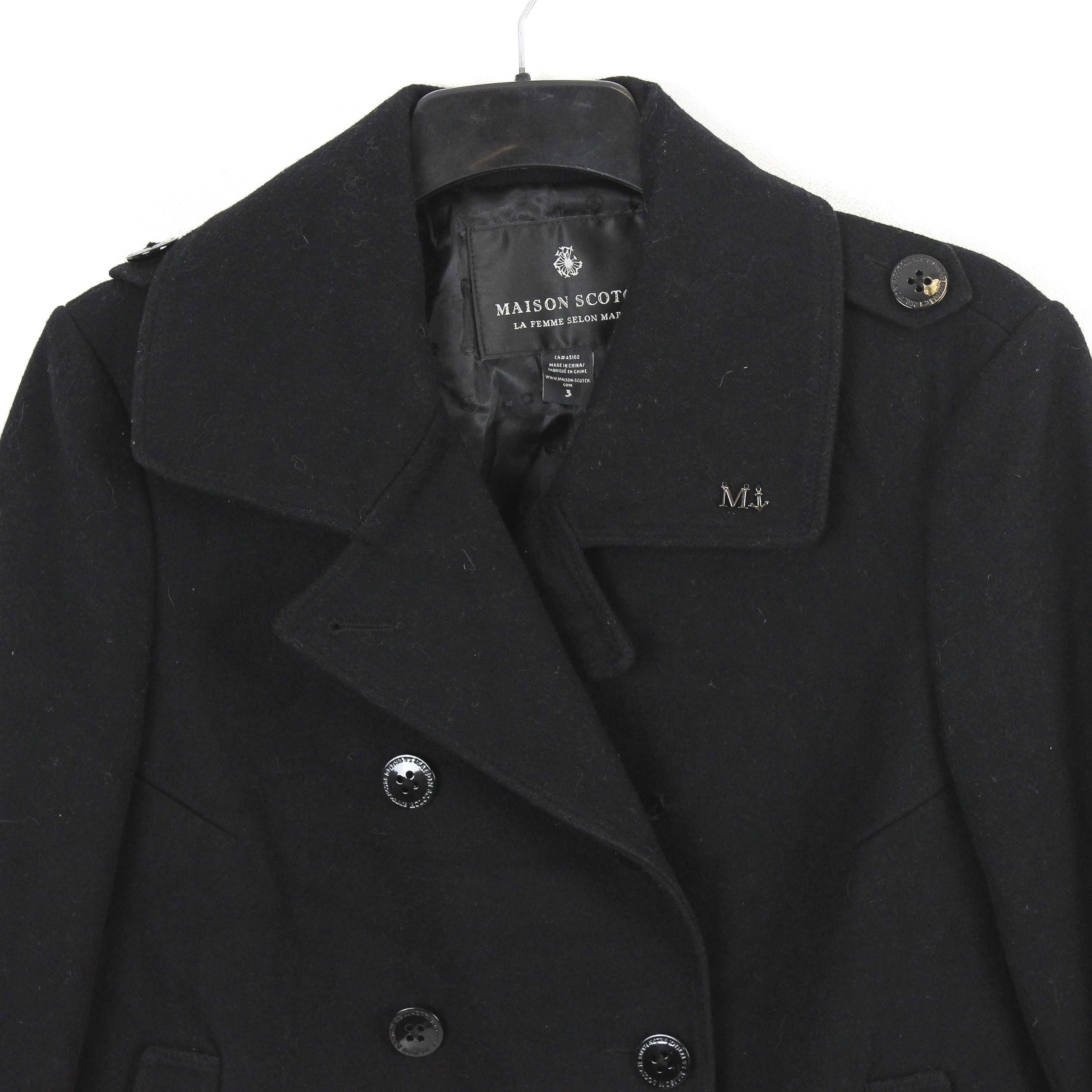 Maison Scotch × Scotch & Soda MAISON SCOTCH Womens Size 3 Jacket L Wool Coat Overcoat Size L / US 10 / IT 46 - 2 Thumbnail