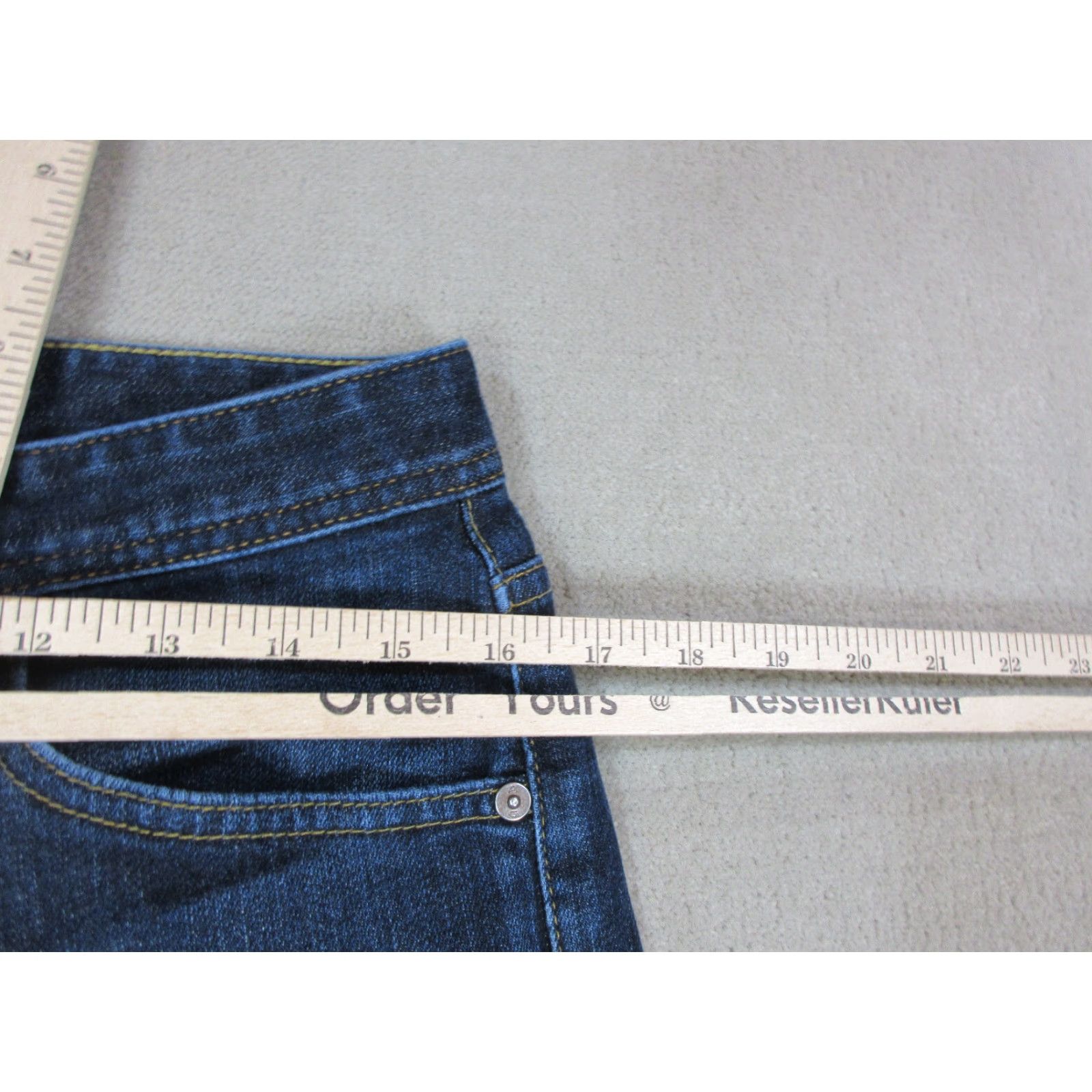 Vintage AG Adriano Goldschmied Jeans The Protege Straight Leg Mens 36 R Blue Dark Wash Size US 36 / EU 52 - 3 Thumbnail