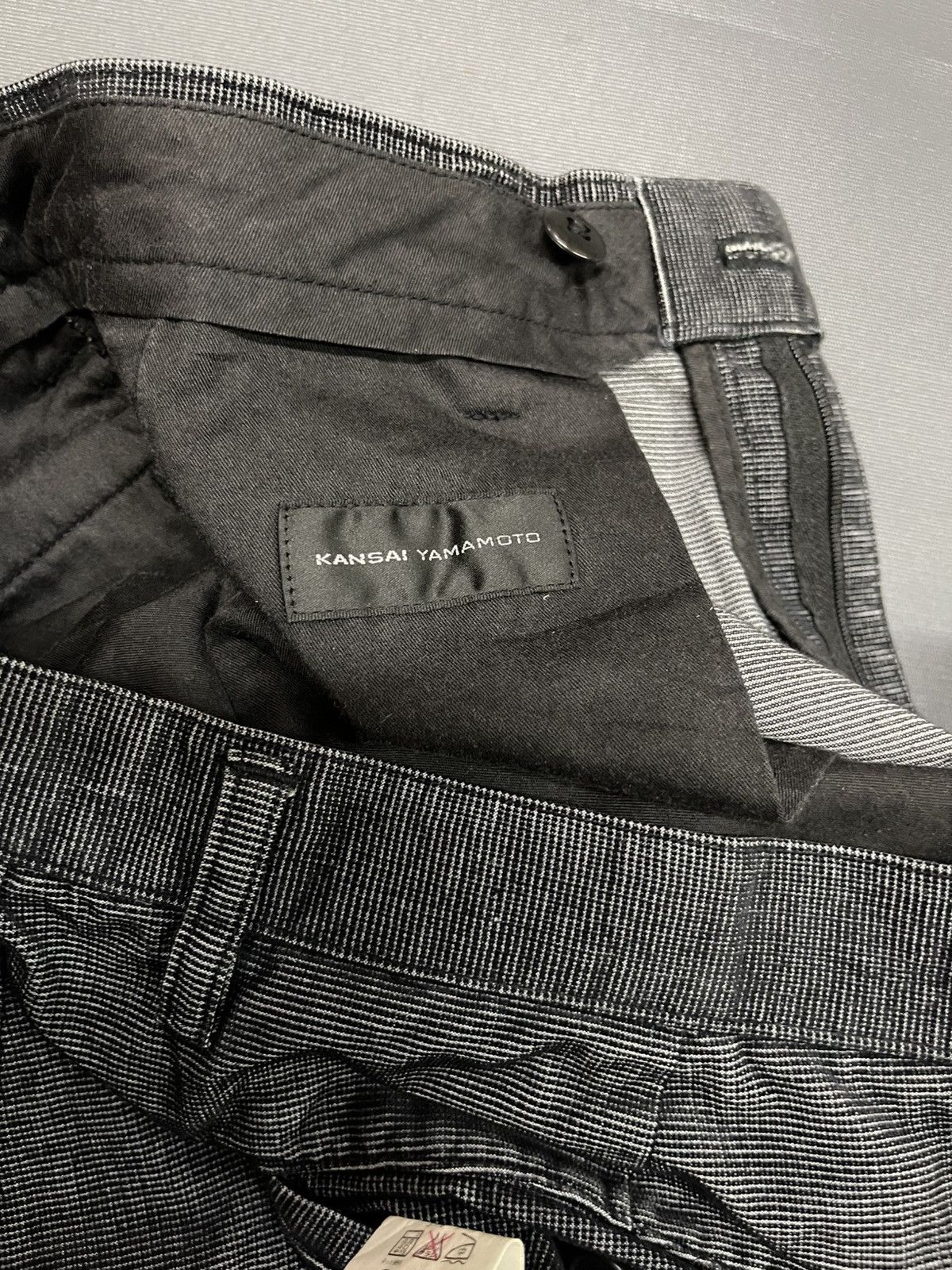 Designer × Japanese Brand × Kansai Yamamoto KANSAI YAMAMOTO DESIGNER DARK GREY CASUAL PANTS Size US 31 - 8 Thumbnail