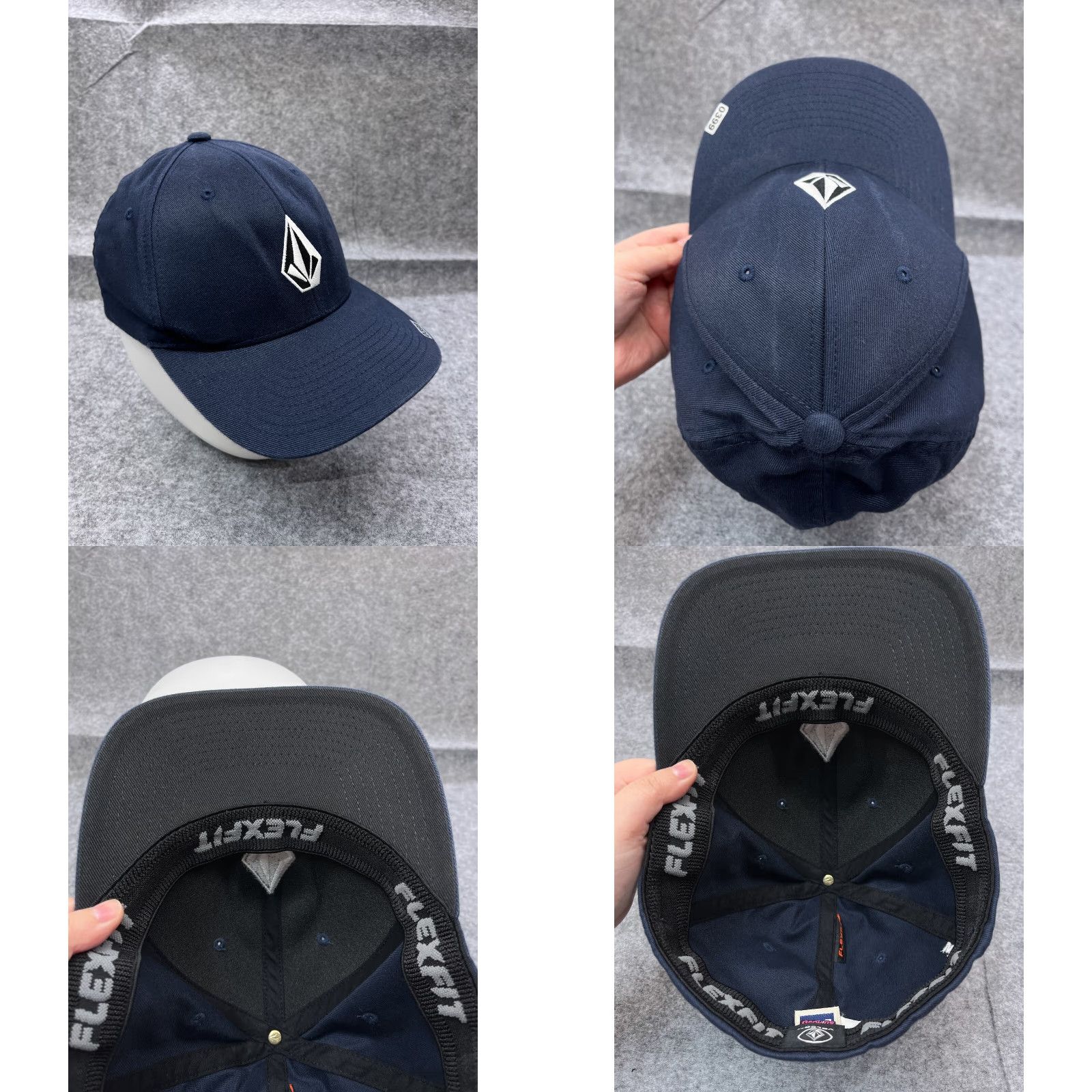Volcom Volcom Hat Cap Fitted XL Adult Blue Cotton Polyester Blend Baseball Cap Men Size ONE SIZE - 8 Thumbnail