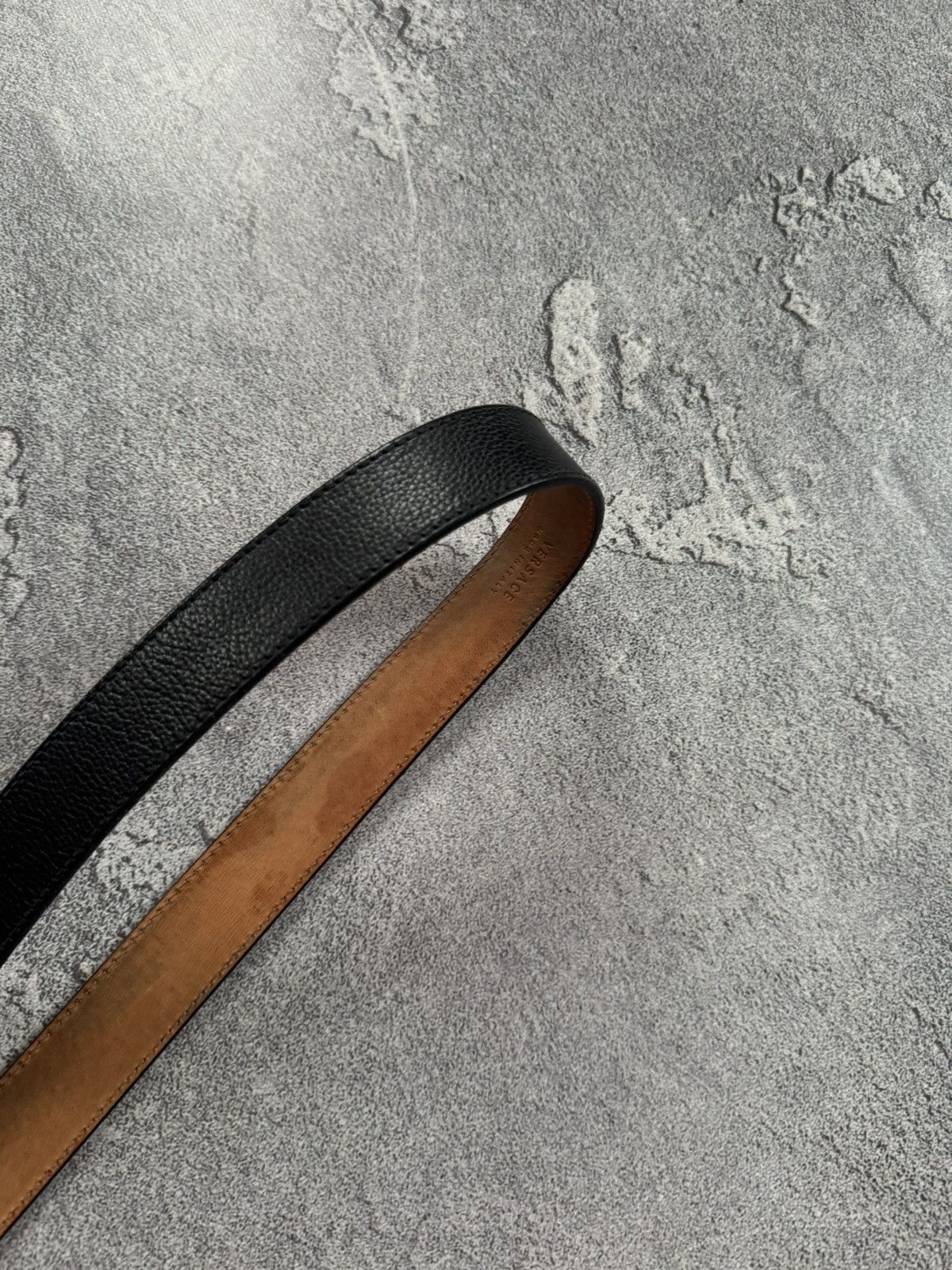Versace × Versace Jeans Couture Versace black Avantgarde leather belt old money classic Size ONE SIZE - 15 Thumbnail