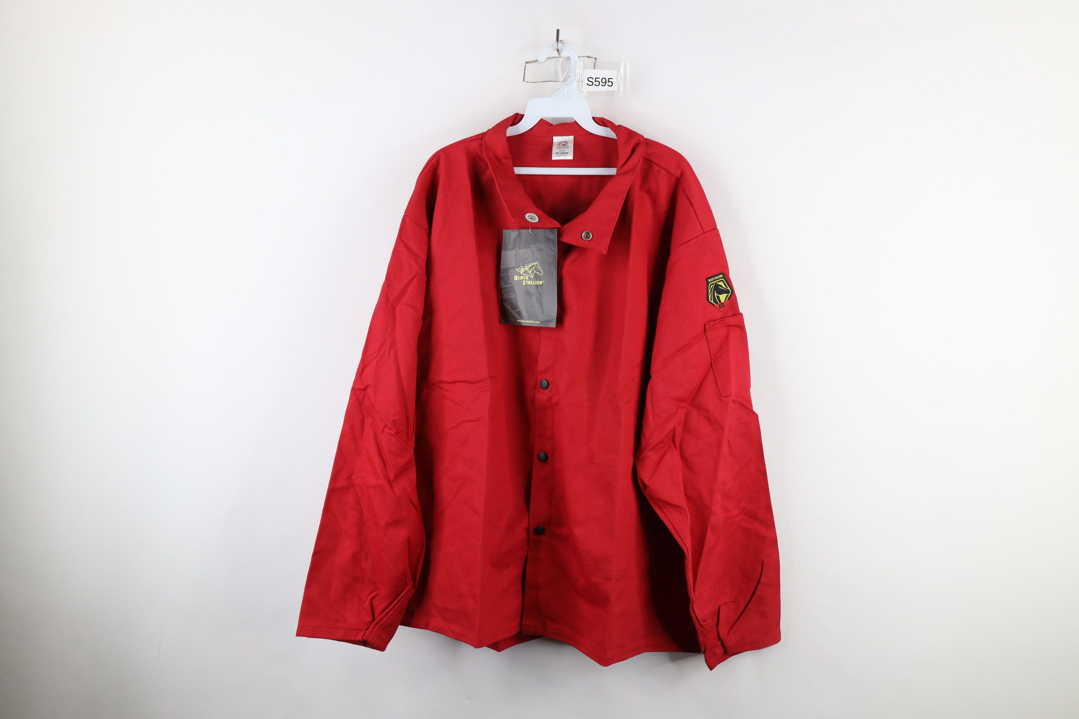 Vintage New Resistant FR 9oz Welding Workwear Mechanic Jacket Red Size US XXL / EU 58 / 5 - 1 Thumbnail