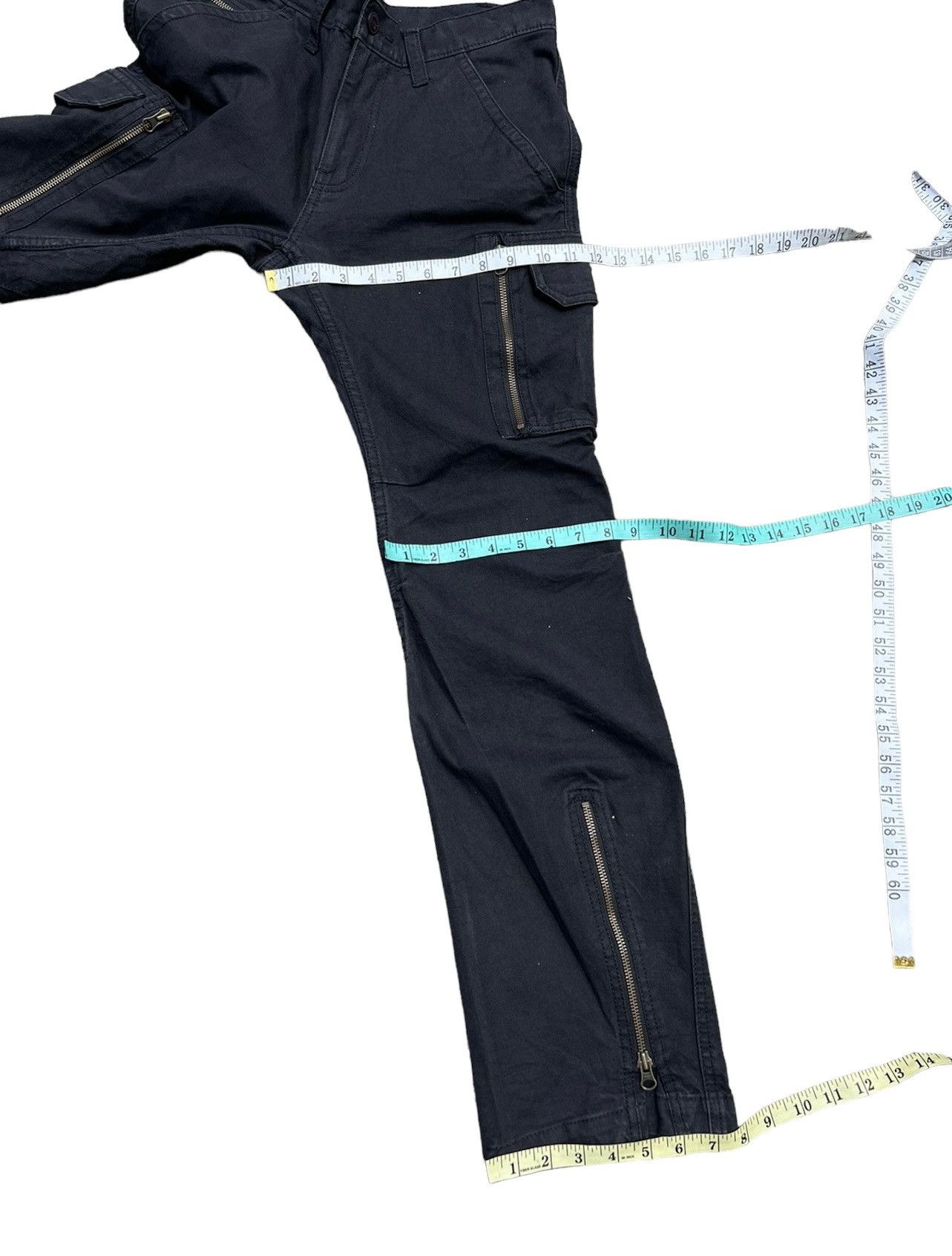 wjk Acoustic Japan Black Parachute Flare Cargo Trouser Pant Size US 31 - 4 Thumbnail