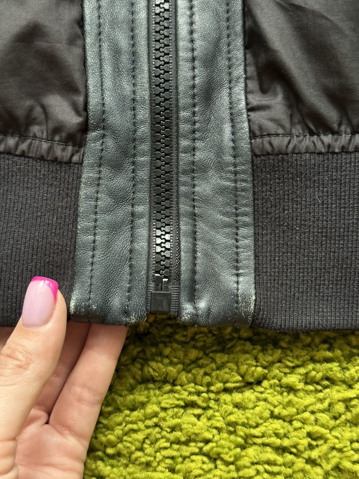 Designer × Dolce & Gabbana Dolce & Gabbana D&G 2000s vintage Y2K nylon + leather jacket Size US L / EU 52-54 / 3 - 6 Thumbnail