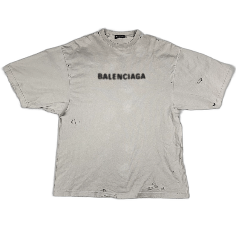 Balenciaga Balenciaga Gray Short Sleeve TShirt-2506 Size US XS / EU 42 / 0 - 1 Thumbnail