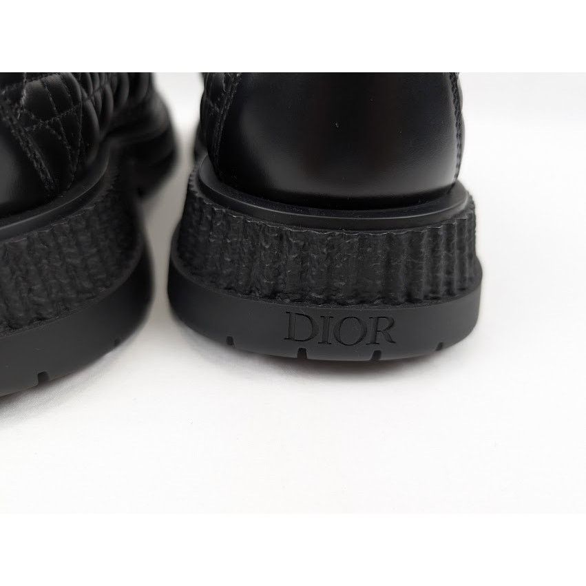 Dior o1rshd1 Buffalo Loafers Cannage Leather in Black Size US 11 / EU 44 - 20 Thumbnail