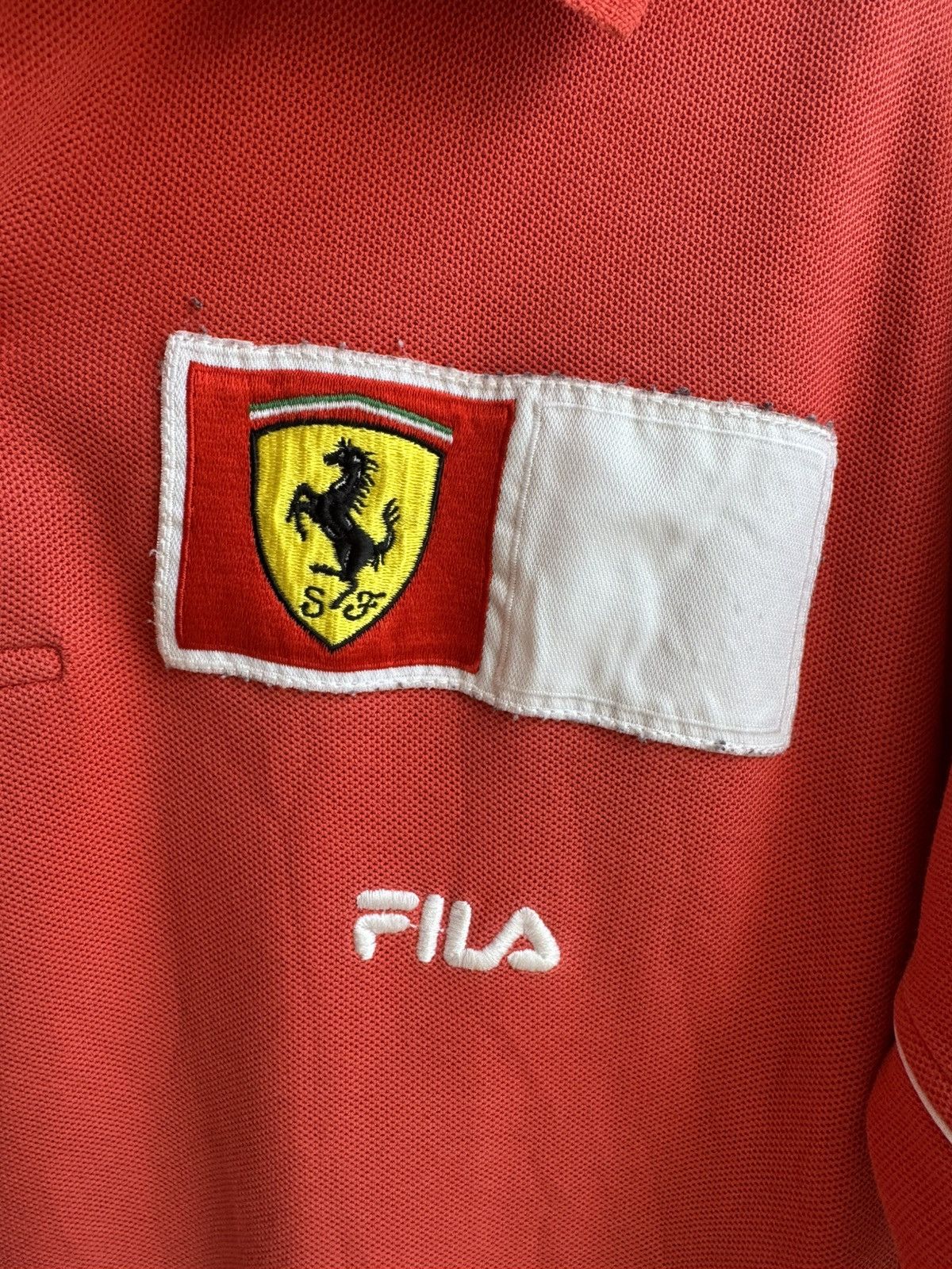 Fila Ferrari Vintage 90s Racing Shirt Fila Tee Rare Formula F1 Size US L / EU 52-54 / 3 - 7 Thumbnail