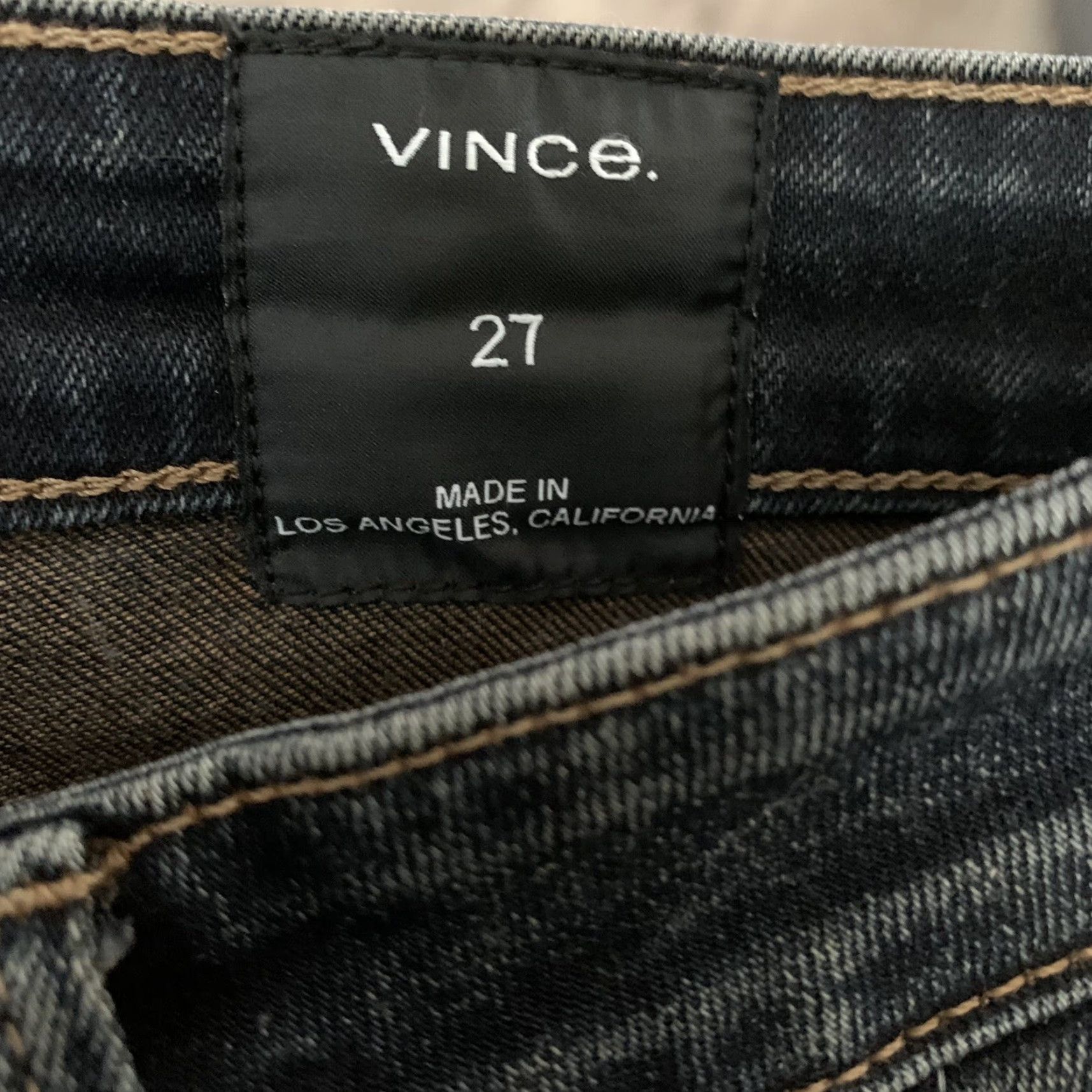 Vince Vince Jeans Womens 27 Skinny Mid-Rise Dark Blue Wash Stretch Denim Jeans Women 27 Skinny Mid-Rise Dark Blue Vince Womens Jeans Size 27" / US 4 / IT 40 - 2 Thumbnail