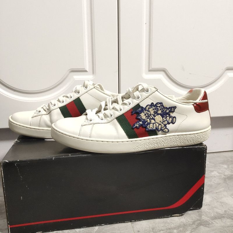 Gucci Gucci Women's Ace 'Three Little Pigs' Sneakers Size US 6.5 / EU 39-40 - 1 Thumbnail