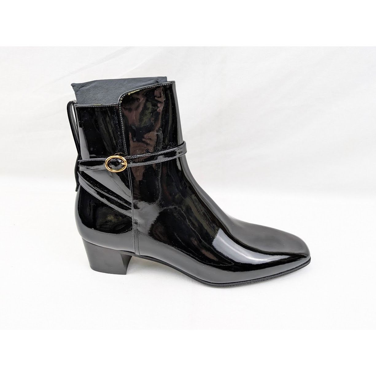 Saint Laurent Paris o1rshd1 Q:2 / Terry 45 Jodhpur Boots in Nero Size US 10 / EU 43 - 1 Thumbnail