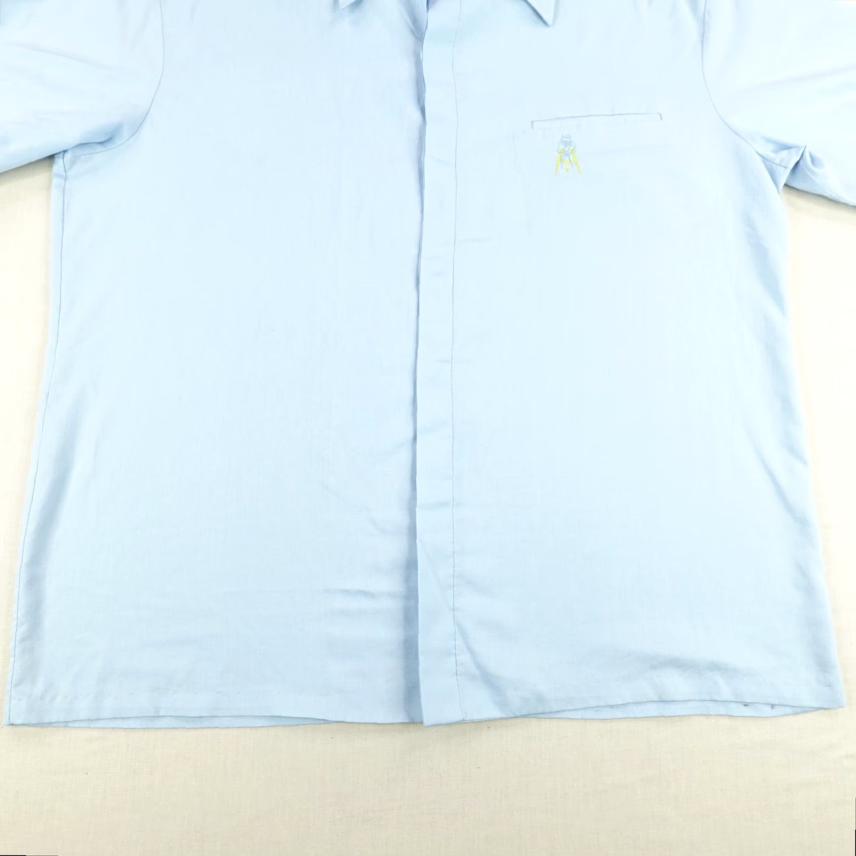 IOLANI Vintage Iolani Shirt Mens XL Light Blue Hawaiian Button Camp Aloha Lounge 70s Size US XL / EU 56 / 4 - 4 Thumbnail