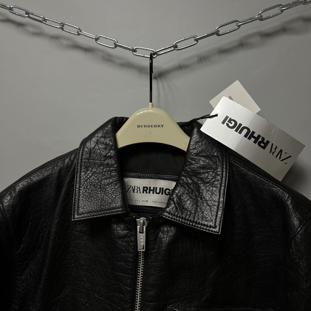 Rhude × Zara RHUDE × Zara NEW Cropped Leather Jacket Limited Edition y2k Size US L / EU 52-54 / 3 - 11 Thumbnail