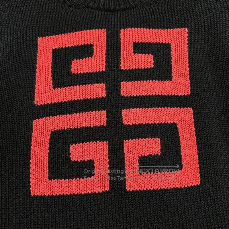 Givenchy Givenchy Black Wool Long Sleeve Knit Sweater . Size US M / EU 48-50 / 2 - 2 Thumbnail