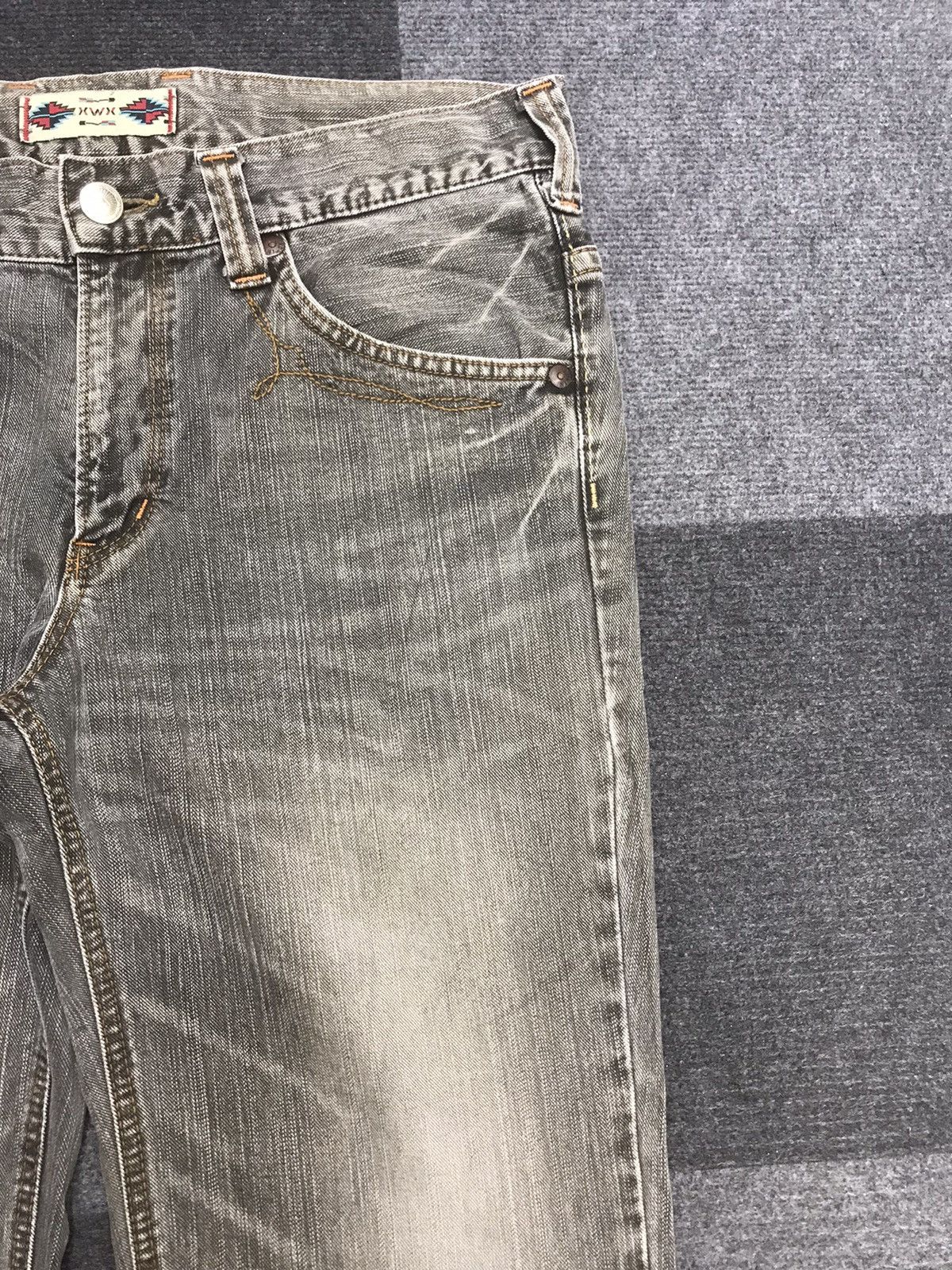 Edwin 💥FLARE💥EDWIN NAVAJO BLACK WASH SICK FADES WIDE DENIM F251 Size US 36 / EU 52 - 3 Thumbnail