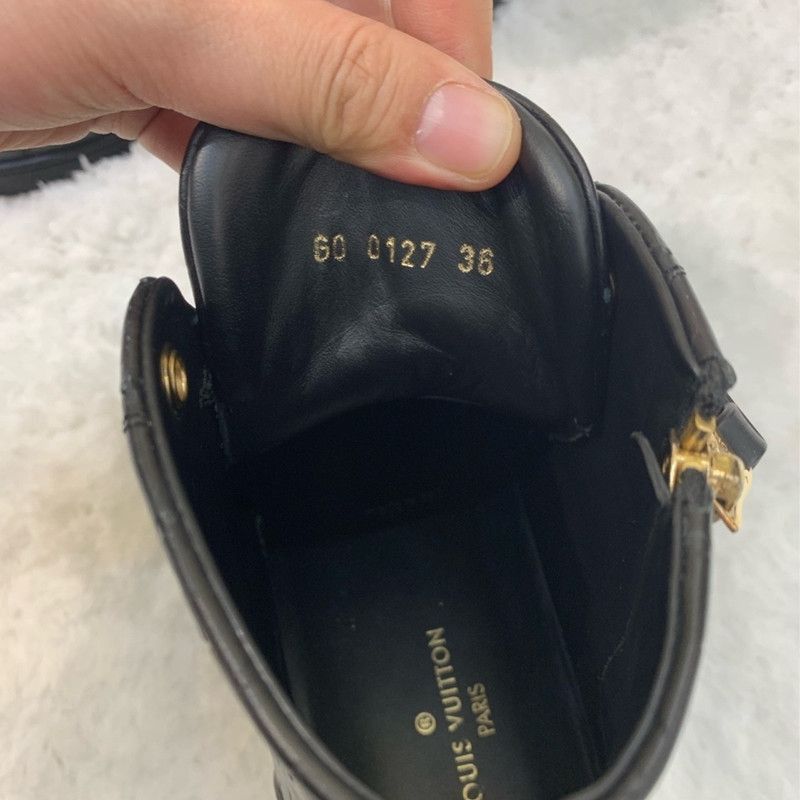 Louis Vuitton Louis Vuitton Black High-Top Sneakers - Size US 5.5 / EU 38 - 5 Thumbnail