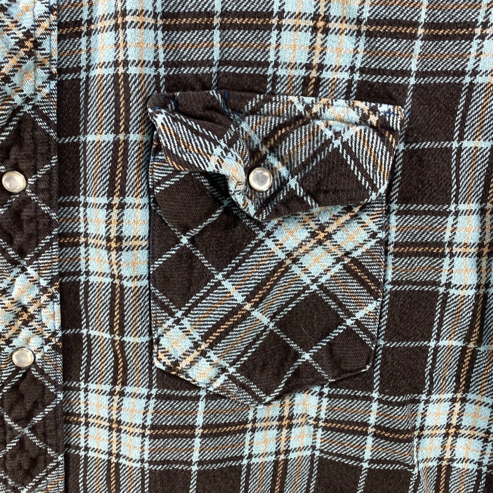 Wrangler VINTAGE Wrangler Cowboy Western Long Sleeve Pearl Snap Button Up Heavy Flannel Shirt XXL Size US XXL / EU 58 / 5 - 3 Thumbnail