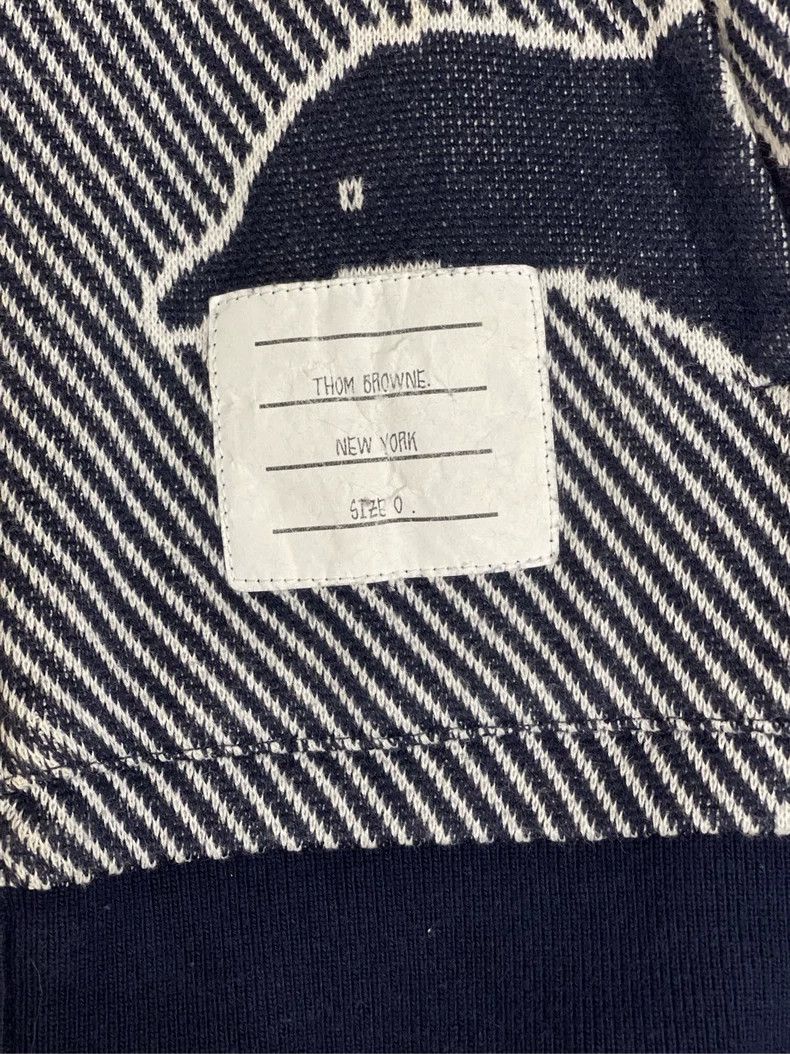 Thom Browne Thom browne Dark blue twill full-print dolphin four-striped Size US XS / EU 42 / 0 - 6 Thumbnail