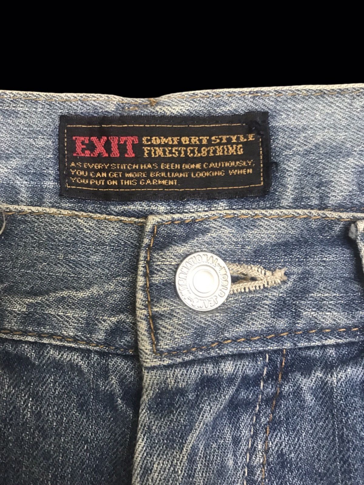 Vintage 💥WIDE BAGGY💥ARCHIVAL EXIT 3D POCKETS CARGO DENIM F358 Size US 32 / EU 48 - 5 Thumbnail