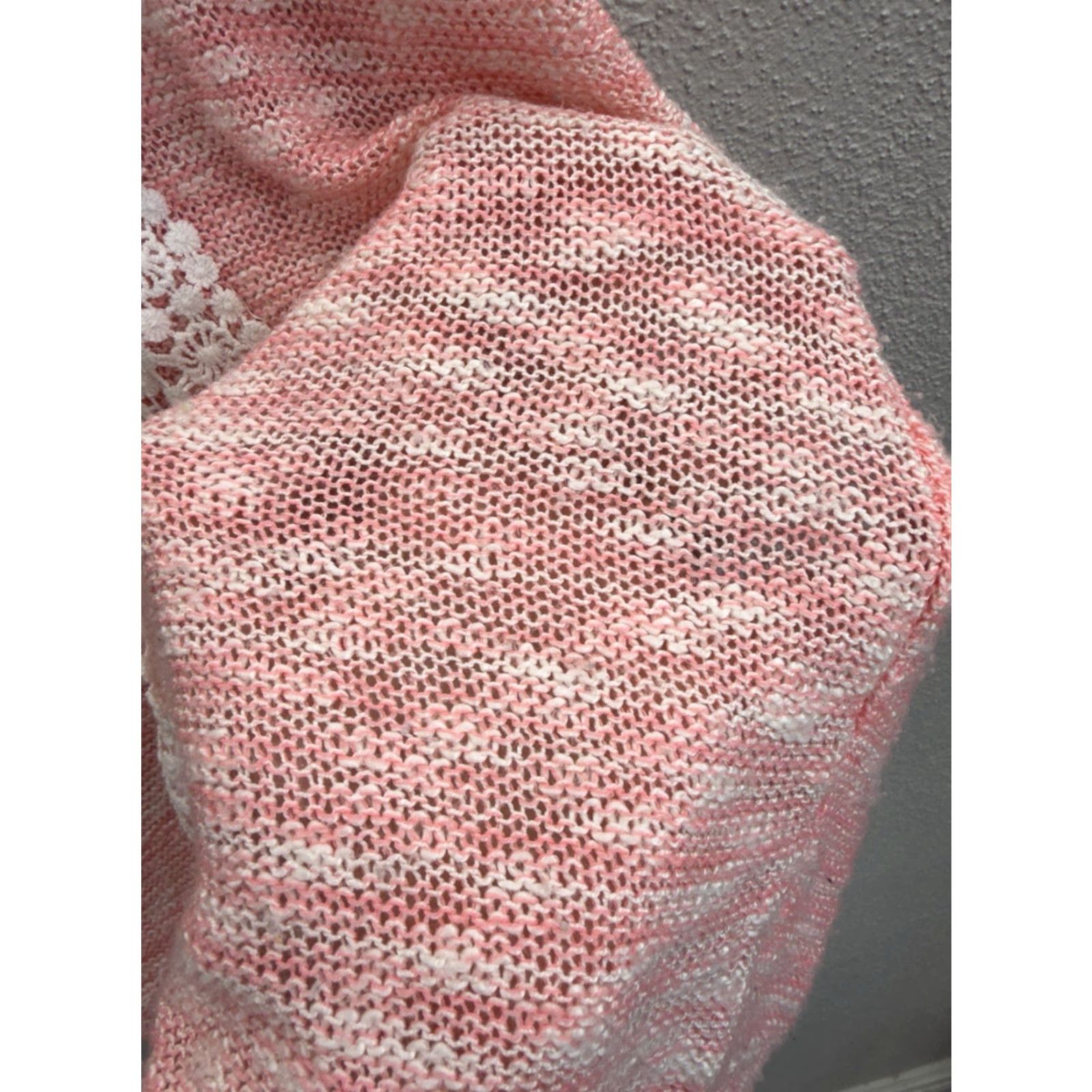 Vintage OhMG! Womens Sweater Shirt Pink Heathered Long Sleeve Thin Size L Pullover Knit Casual Women’s Classic 2000s Size L / US 10 / IT 46 - 7 Thumbnail