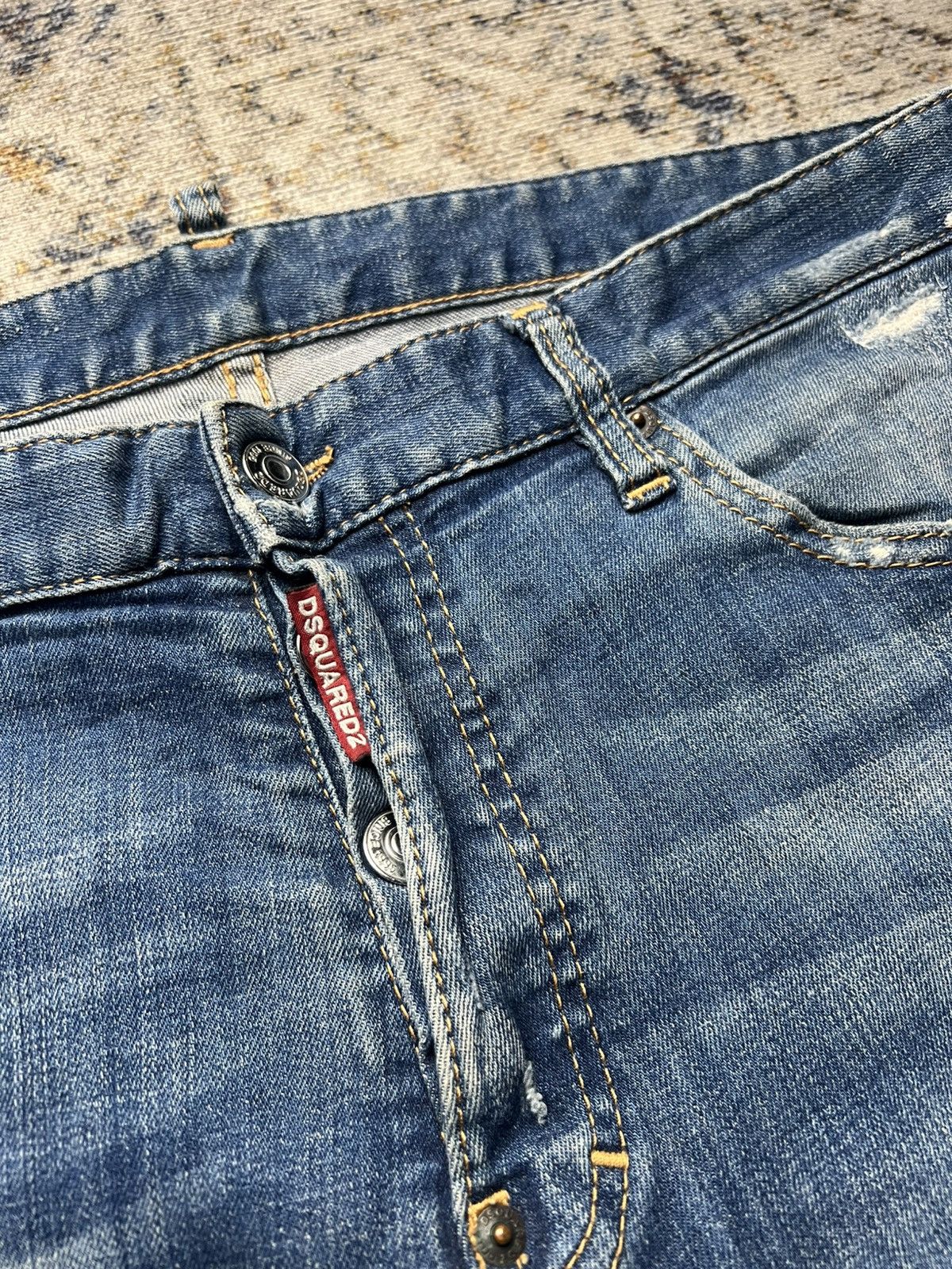 Dsquared2 Dsquared2 Paint Splatter Distressed Jeans Size US 33 - 5 Thumbnail