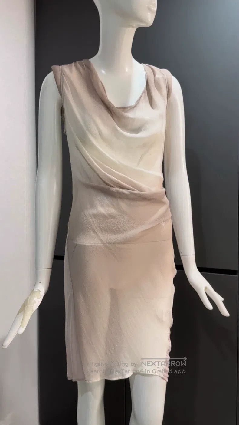 Helmut Lang Helmut Lang A silk satin gauze cotton dress Size M / US 6-8 / IT 42-44 - 1 Thumbnail