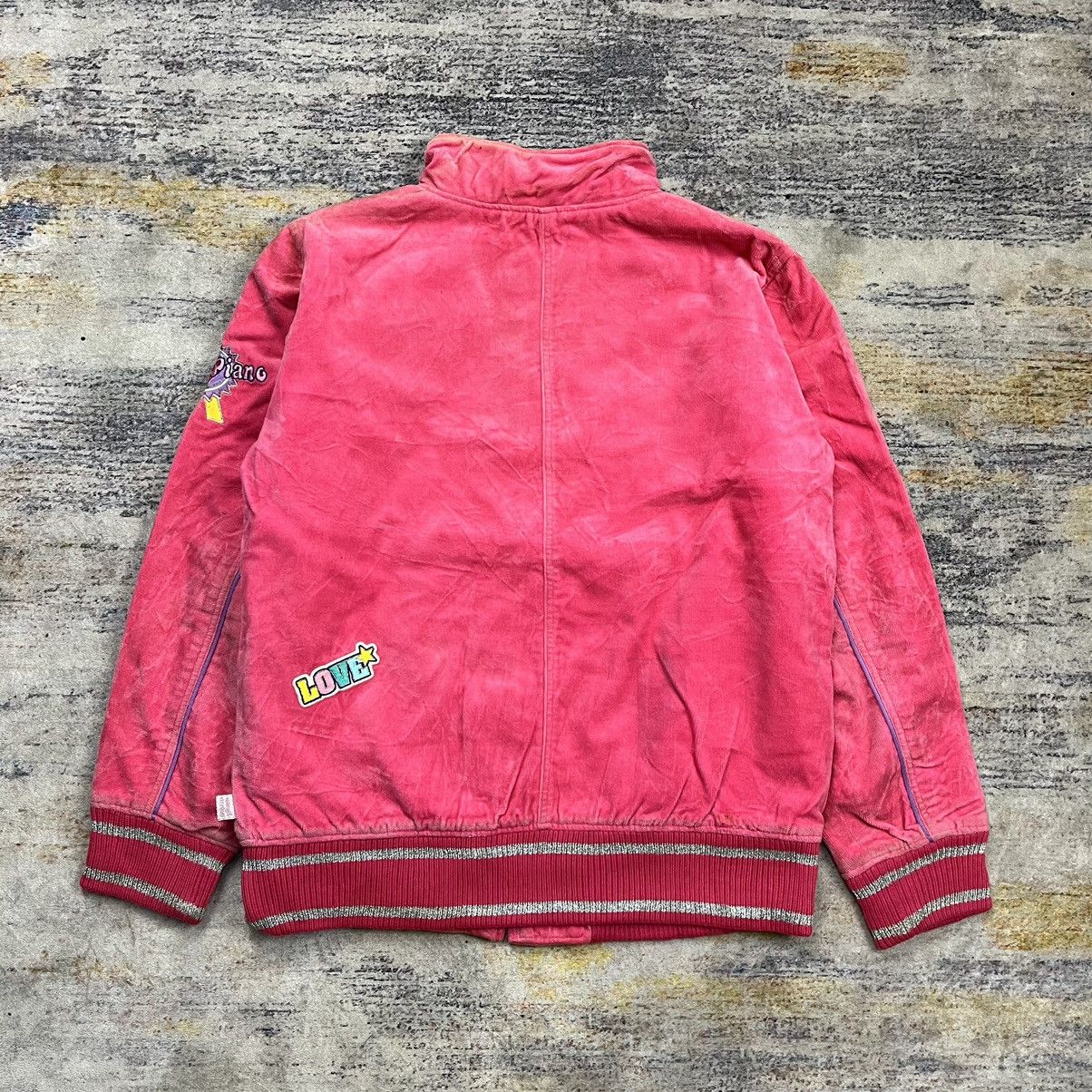 Angel Blue × Hysteric Glamour × Japanese Brand Vintage y2k 90s Mezzo Piano pop patches velvet jacket Size L / US 10 / IT 46 - 2 Thumbnail