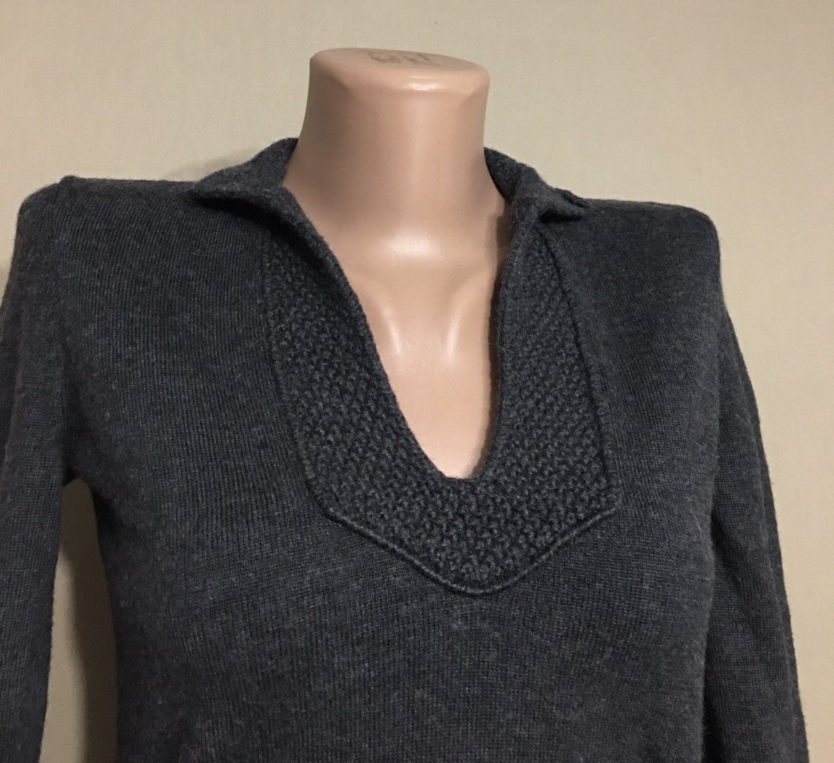 Tory Burch Tory Burch Grey Merino Wool Sweater Size XS Size XS / US 0-2 / IT 36-38 - 3 Thumbnail
