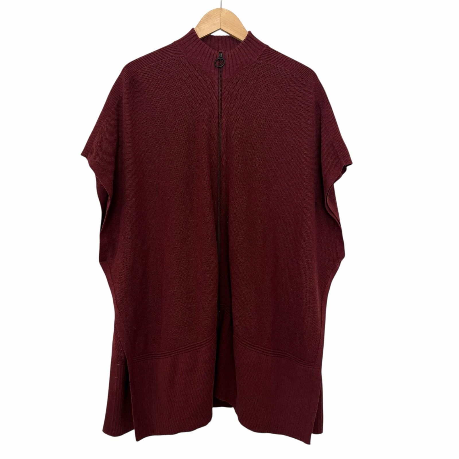 Lululemon Lululemon Maroon Call Me Cozy Wrap Full Zip Poncho OS Size ONE SIZE - 1 Thumbnail