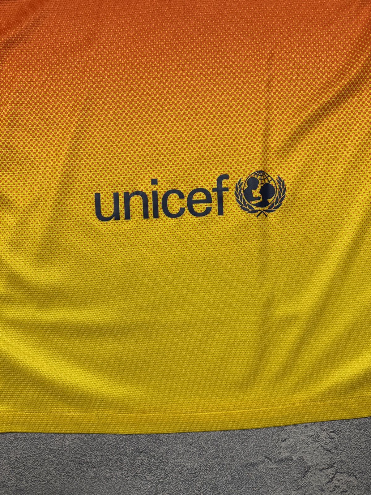 Nike Nike FCB Barcelona Orange Qatar Foundation Unicef Jersey Size US S / EU 44-46 / 1 - 8 Thumbnail