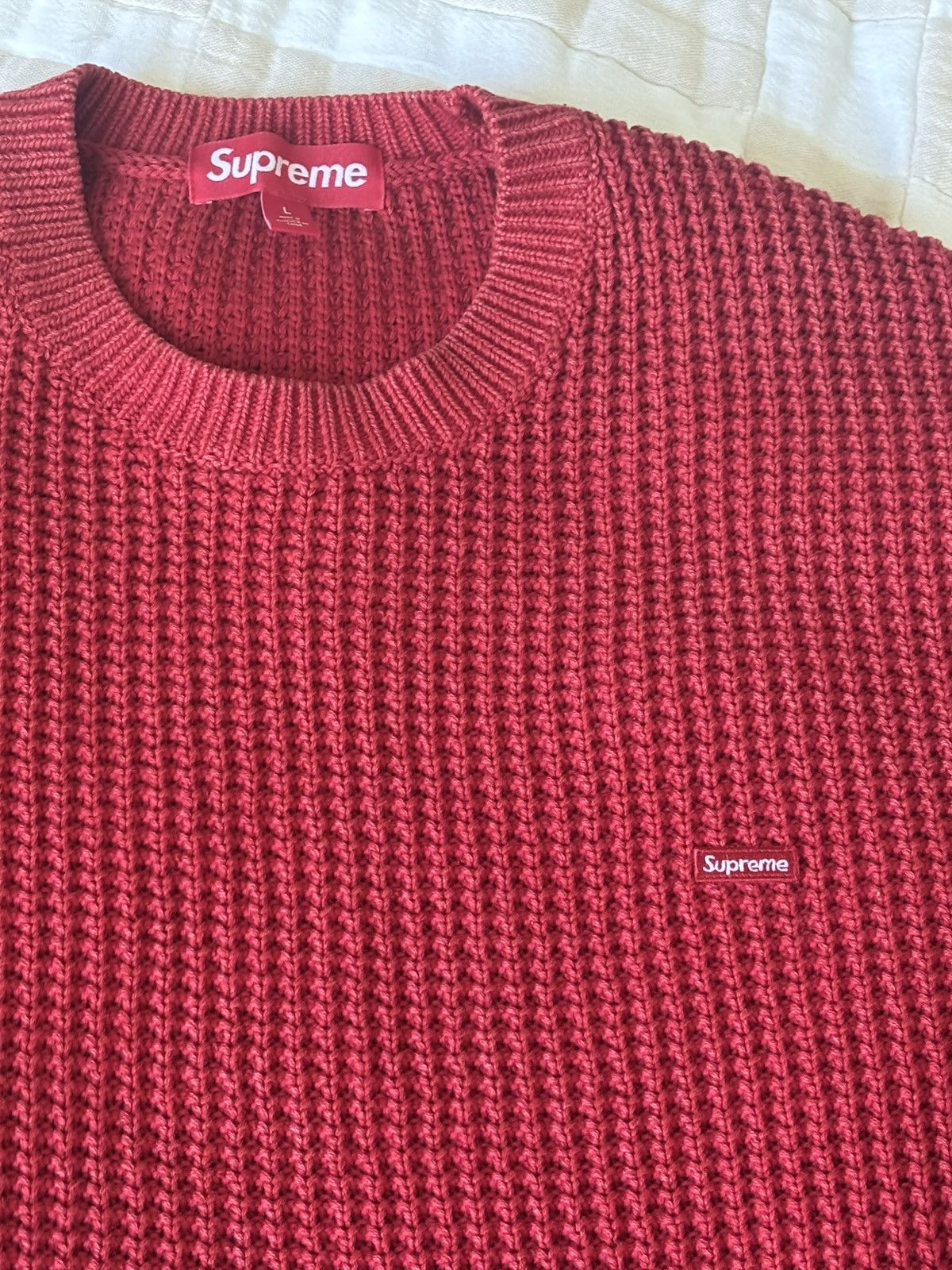Supreme Small Box Terry Sweater | Grailed