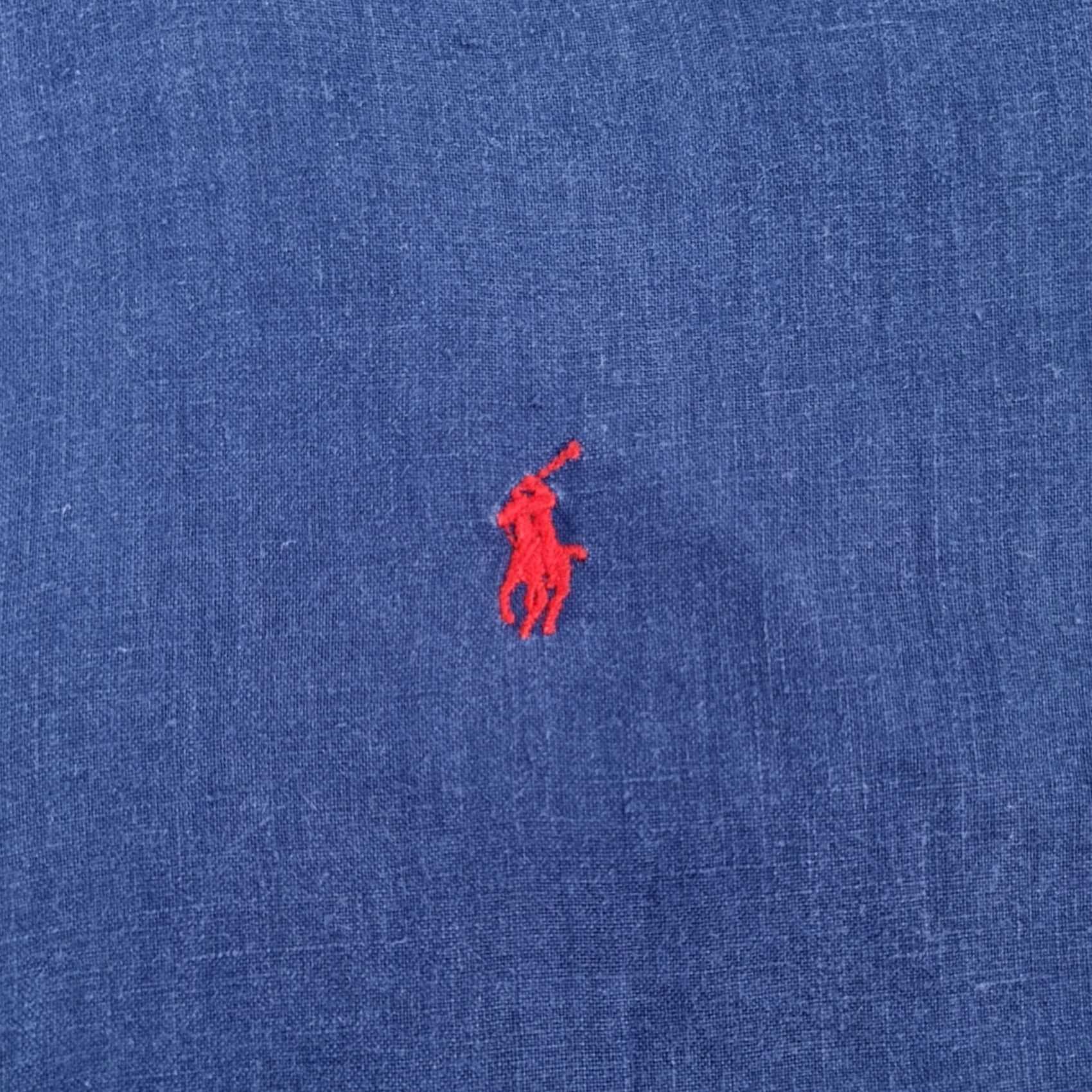 Polo Ralph Lauren Polo Ralph Lauren Shirt Mens XL Linen Navy Blue 100% Linen Button-Up Collared Short Sleeve Casual Classic Size US XL / EU 56 / 4 - 4 Thumbnail