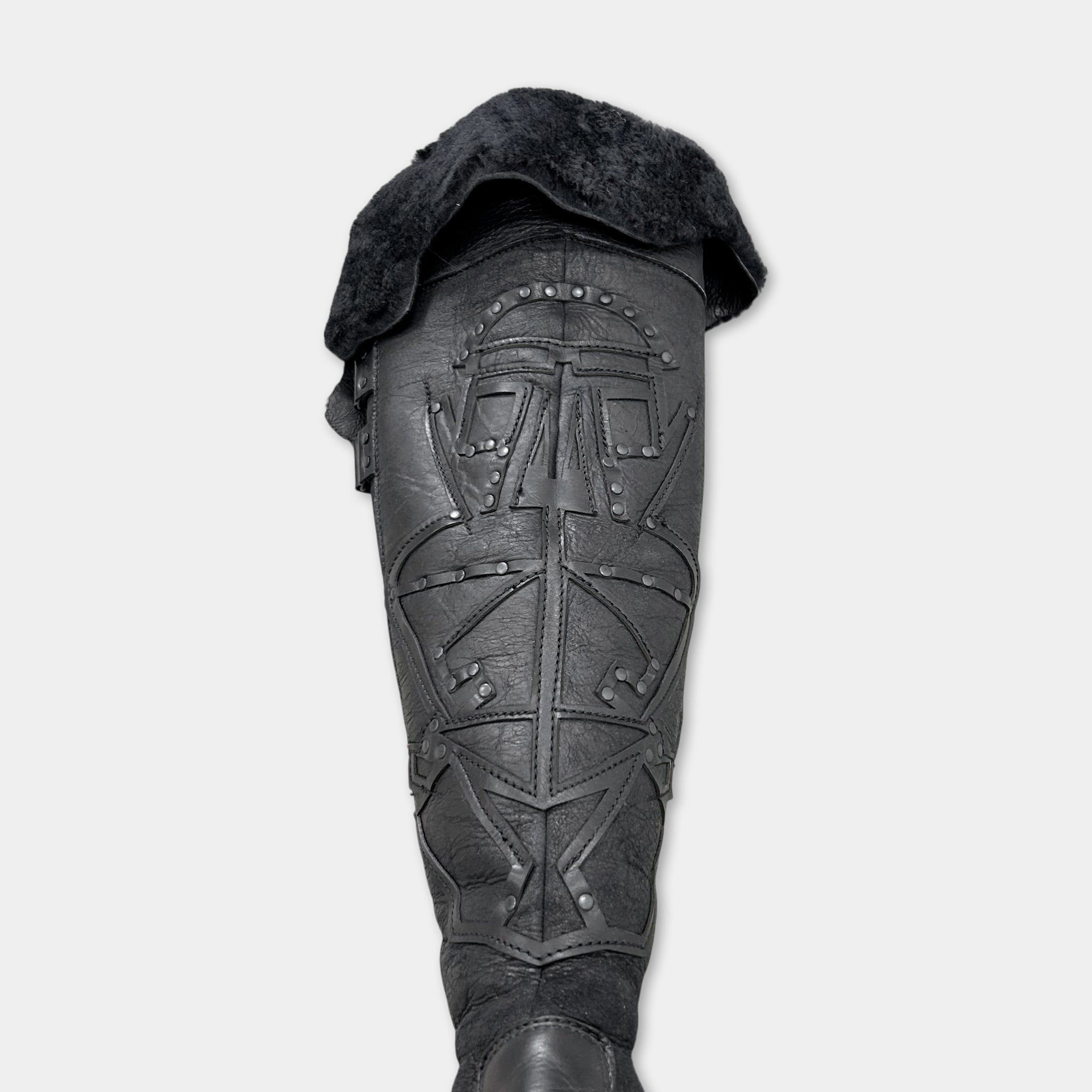 Marithe + Francois Girbaud Marithé + François Girbaud Archive Studded Leather Shearling Size US 6.5 / IT 36.5 - 4 Thumbnail