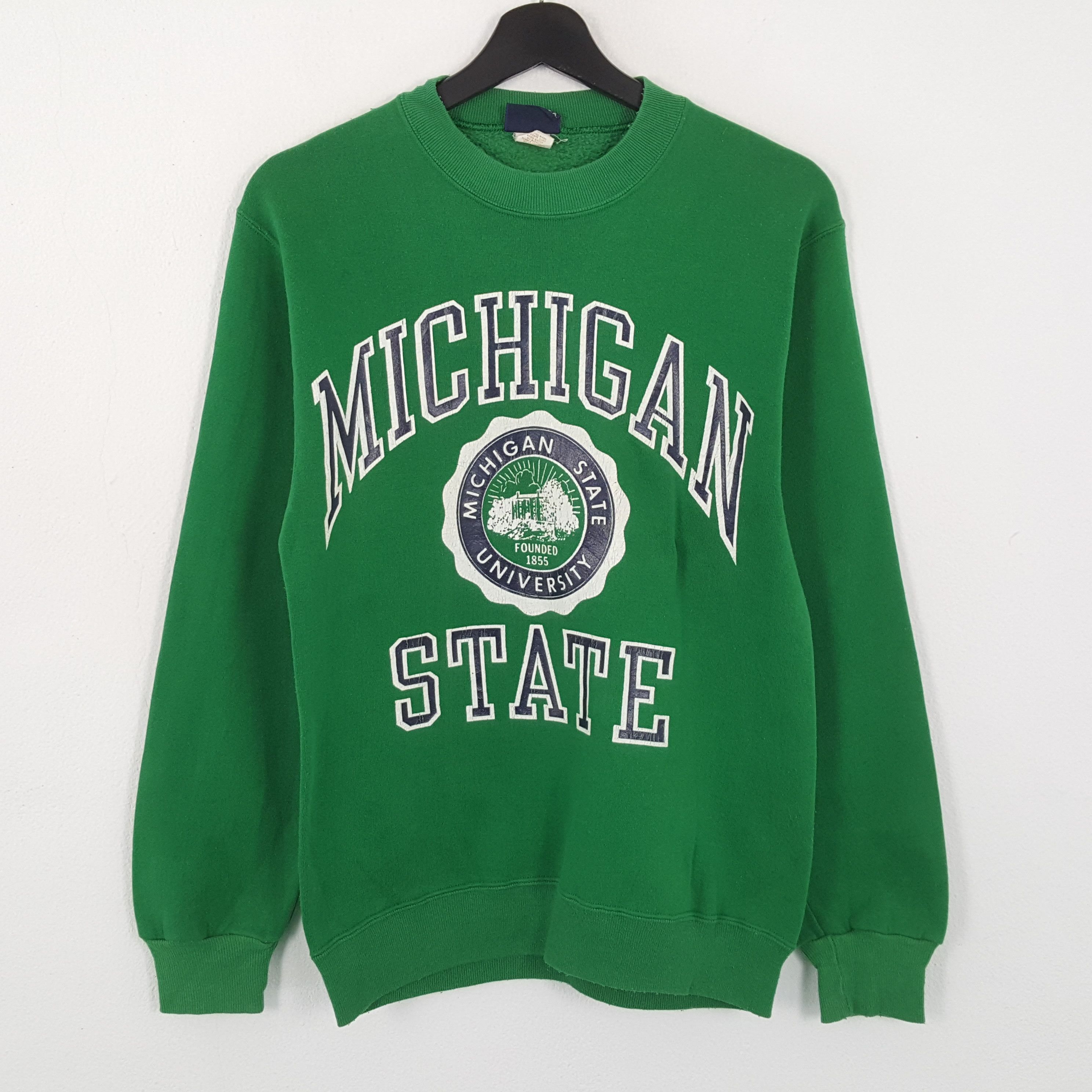 Jansport × Vintage MICHIGAN STATE UNIVERSITY Center Design Vintage Sweatshirt Size US XS / EU 42 / 0 - 1 Thumbnail
