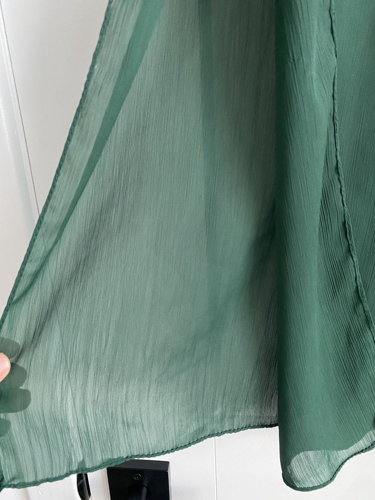 Other Premium Chiffon Rectangle Hijab In Bottle Green For Women Size ONE SIZE - 3 Thumbnail