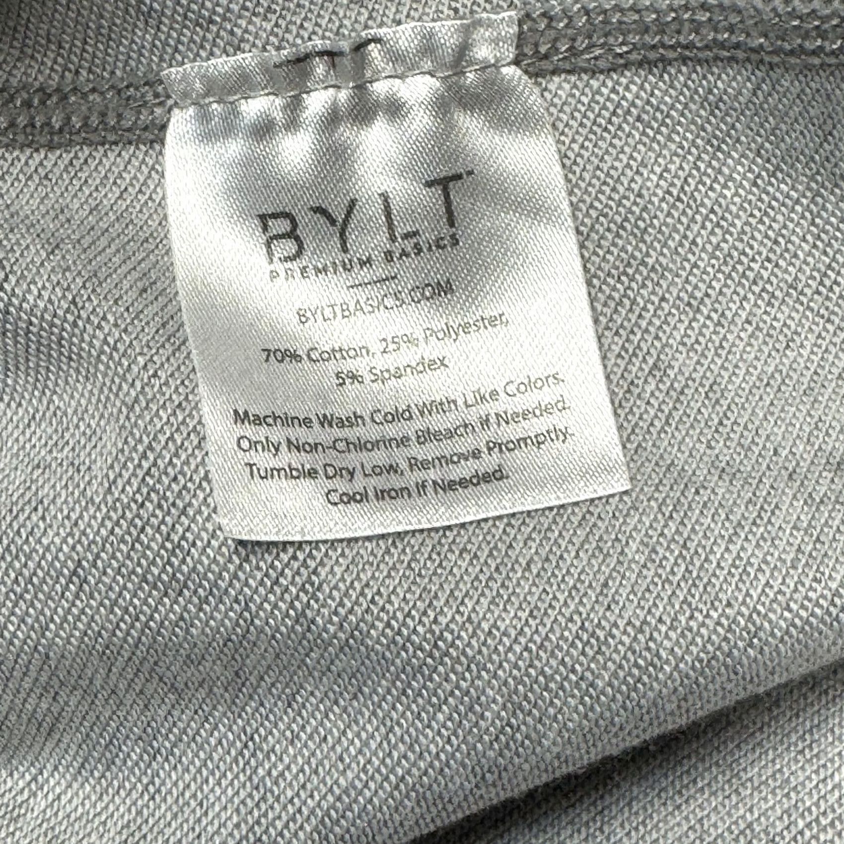 Asics BYLT Shirt Mens XL Gray Drop Cut S/S Lux Premium Basics Stretch Athletic Tee Size US XL / EU 56 / 4 - 6 Thumbnail