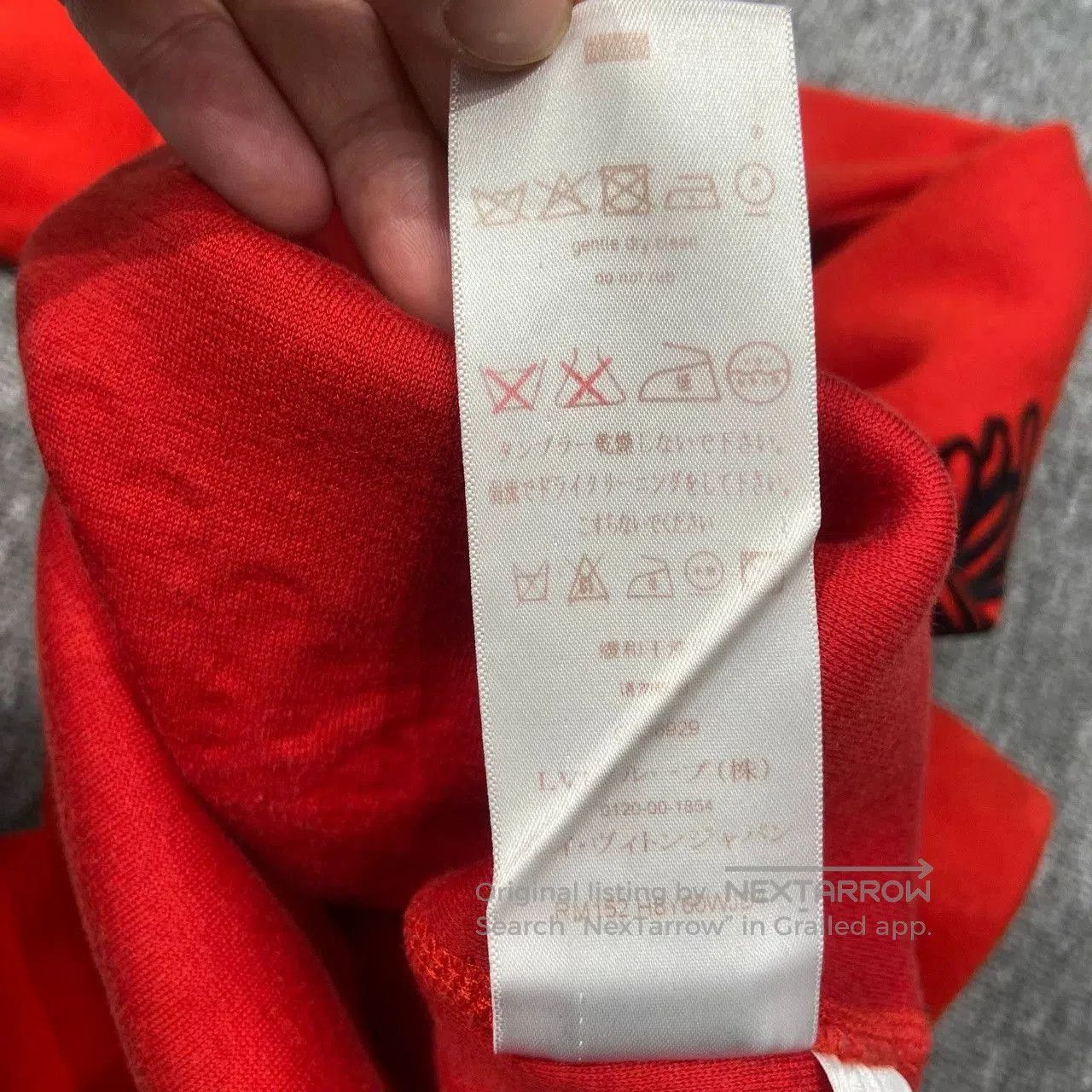 red limited edition knit sweatshirt.
