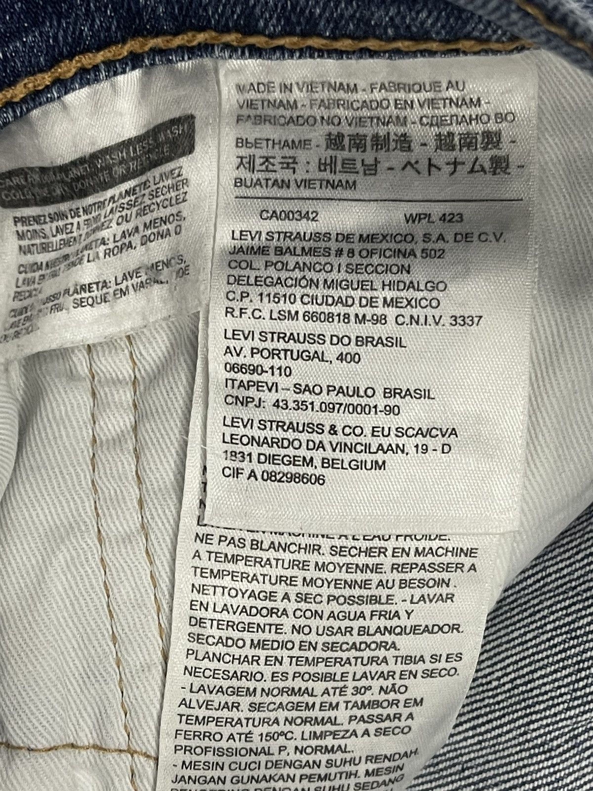 Levi's 90s Levis 505 Big E Distressed Denim Size US 31 - 8 Thumbnail