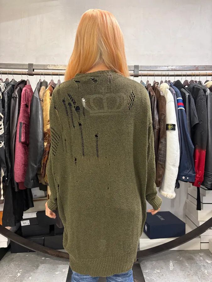 Isabel Marant Isabel Marrant Distressed Khaki Wool Sweater Size M / US 6-8 / IT 42-44 - 3 Thumbnail