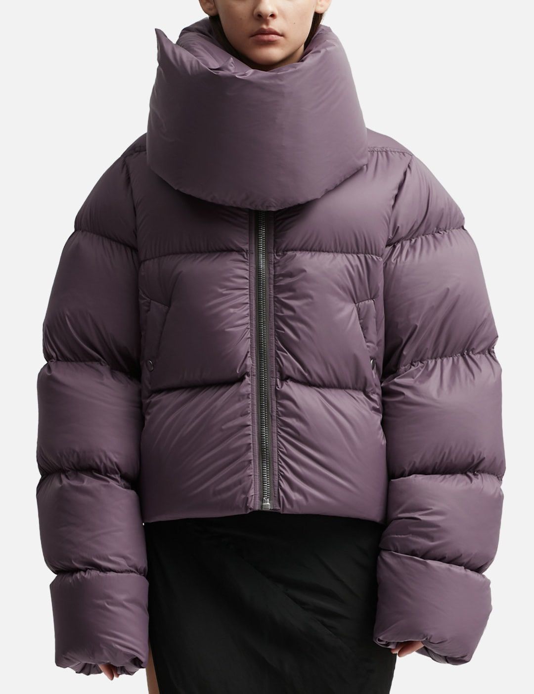 Rick Owens 💥AW 22💥 Rick Owens Cropped Funnel Neck Down Jacket Size US M / EU 48-50 / 2 - 2 Thumbnail