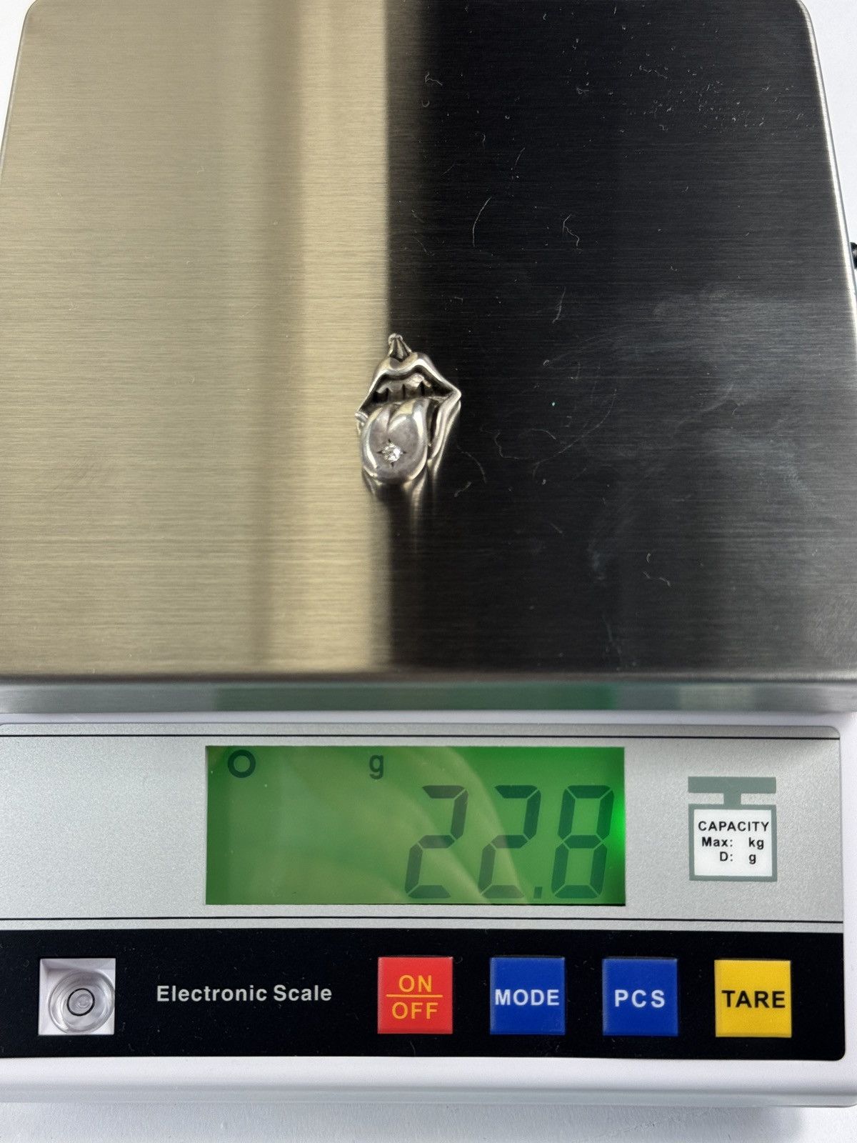 Chrome Hearts × The Rolling Stones LIP & TONGUE STERLING SILVER VS1 DIAMOND PENDANT ‼️RARE‼️ Size ONE SIZE - 4 Thumbnail
