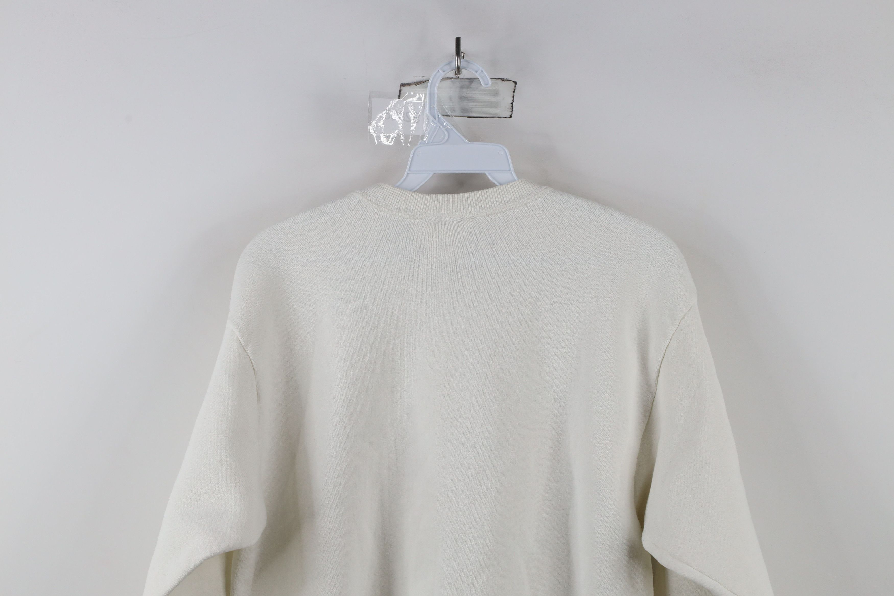 Vintage Vintage 90s Streetwear Blank Crewneck Sweatshirt White USA Size US M / EU 48-50 / 2 - 11 Thumbnail