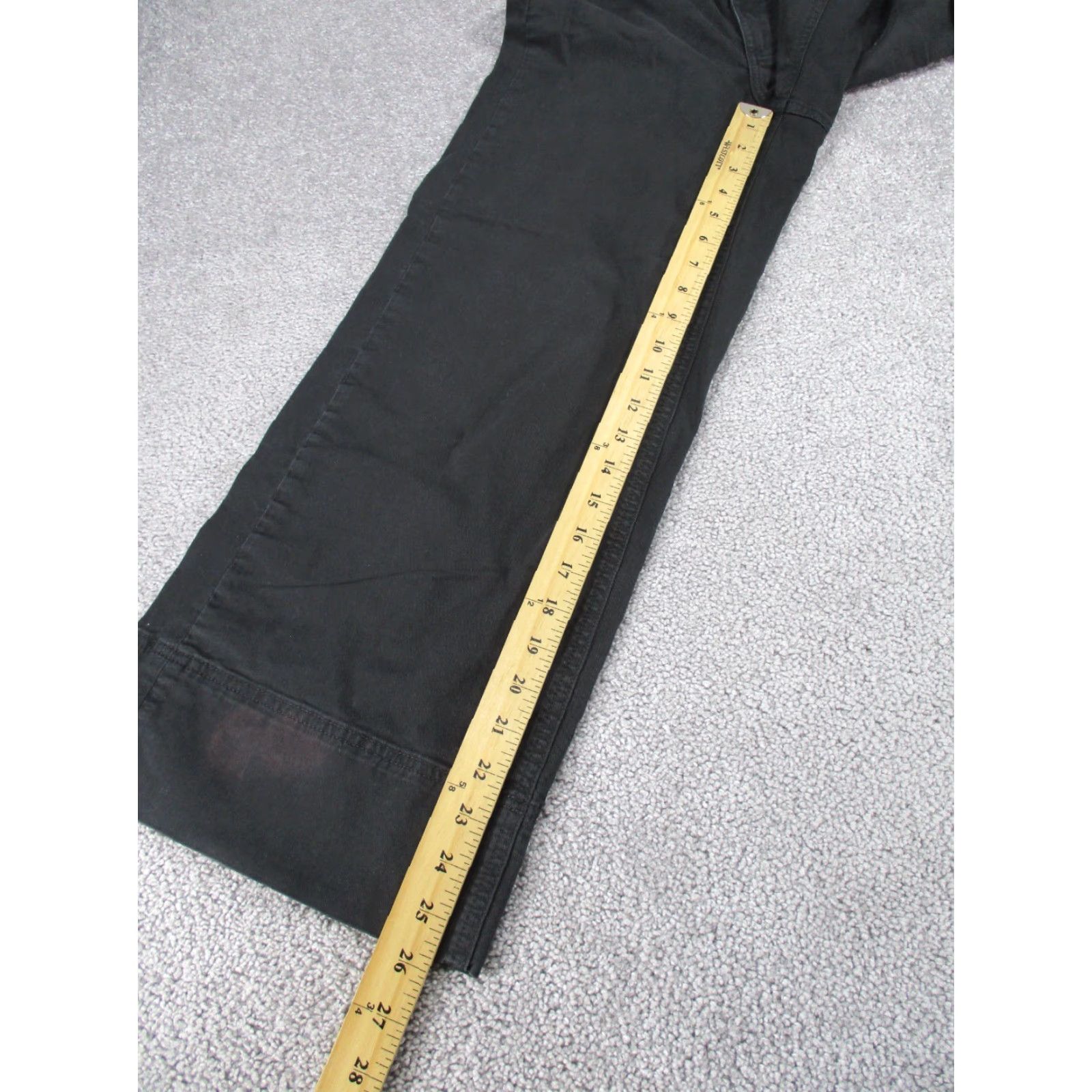 Everlane VINTAGE Everlane Pants Womens Regular 2 Black Cropped Wide-Leg Chino Lightweight Cotton Size 26" / US 2 / IT 38 - 5 Thumbnail