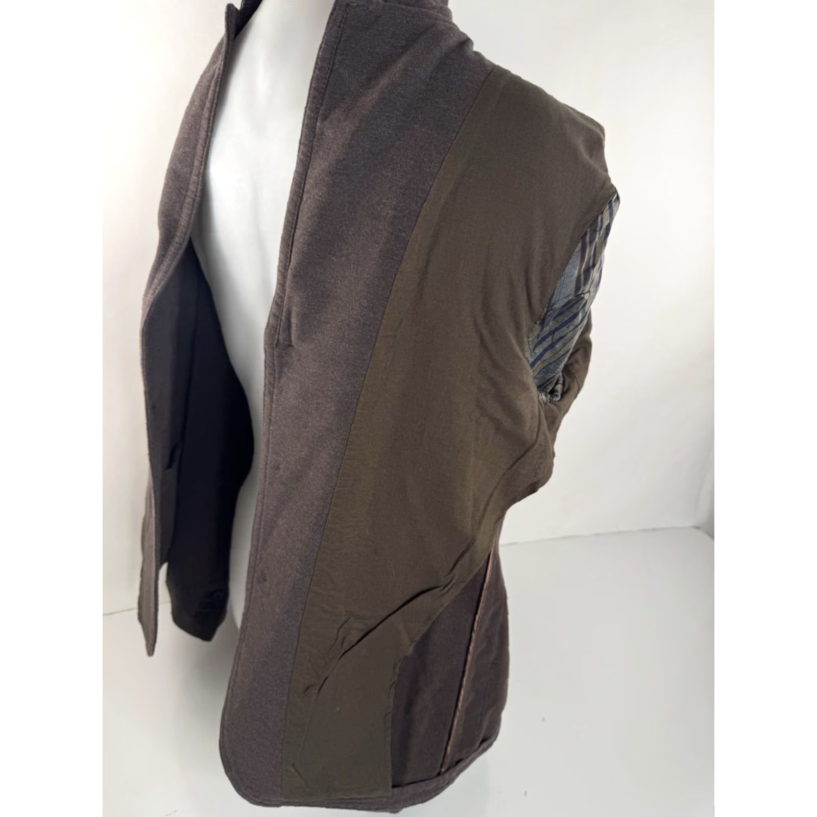 John Varvatos John Varvatos Blazer Jacket - Jacket - Men - Size 42 - Brown - Cotton Blend - Unstructured - EXCELLENT Size 42R - 7 Thumbnail