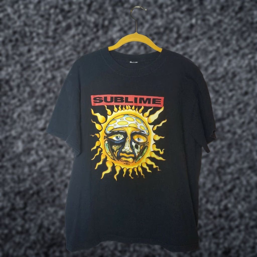 Vintage VINTAGE Sublime Sun Logo T-Shirt Black L Mens 40 Oz. to Freedom Album Cover Graphic Tee Short Sleeve Crew Neck 100% Cotton Size US L / EU 52-54 / 3 - 1 Thumbnail